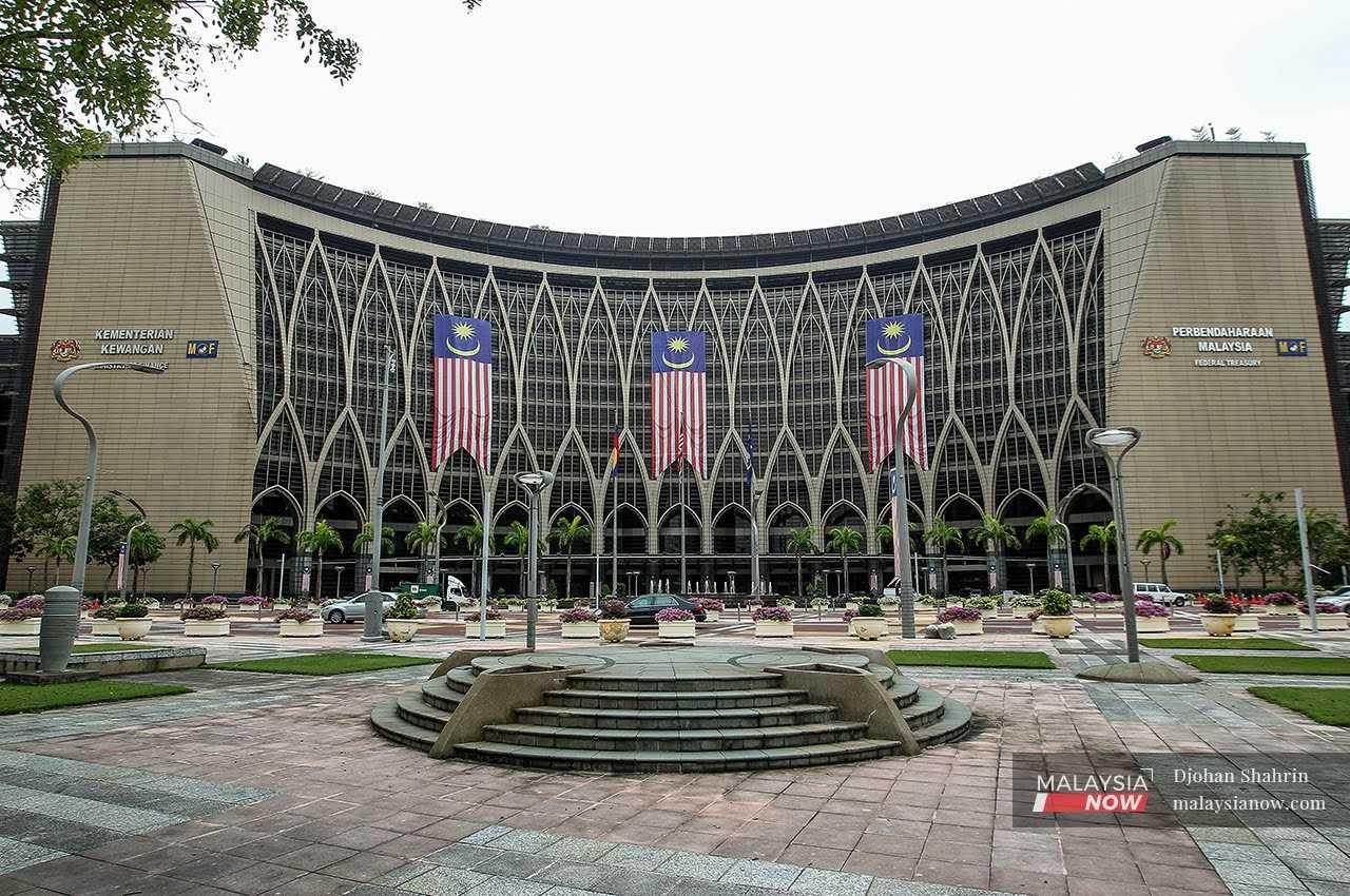 The finance ministry building in Putrajaya.