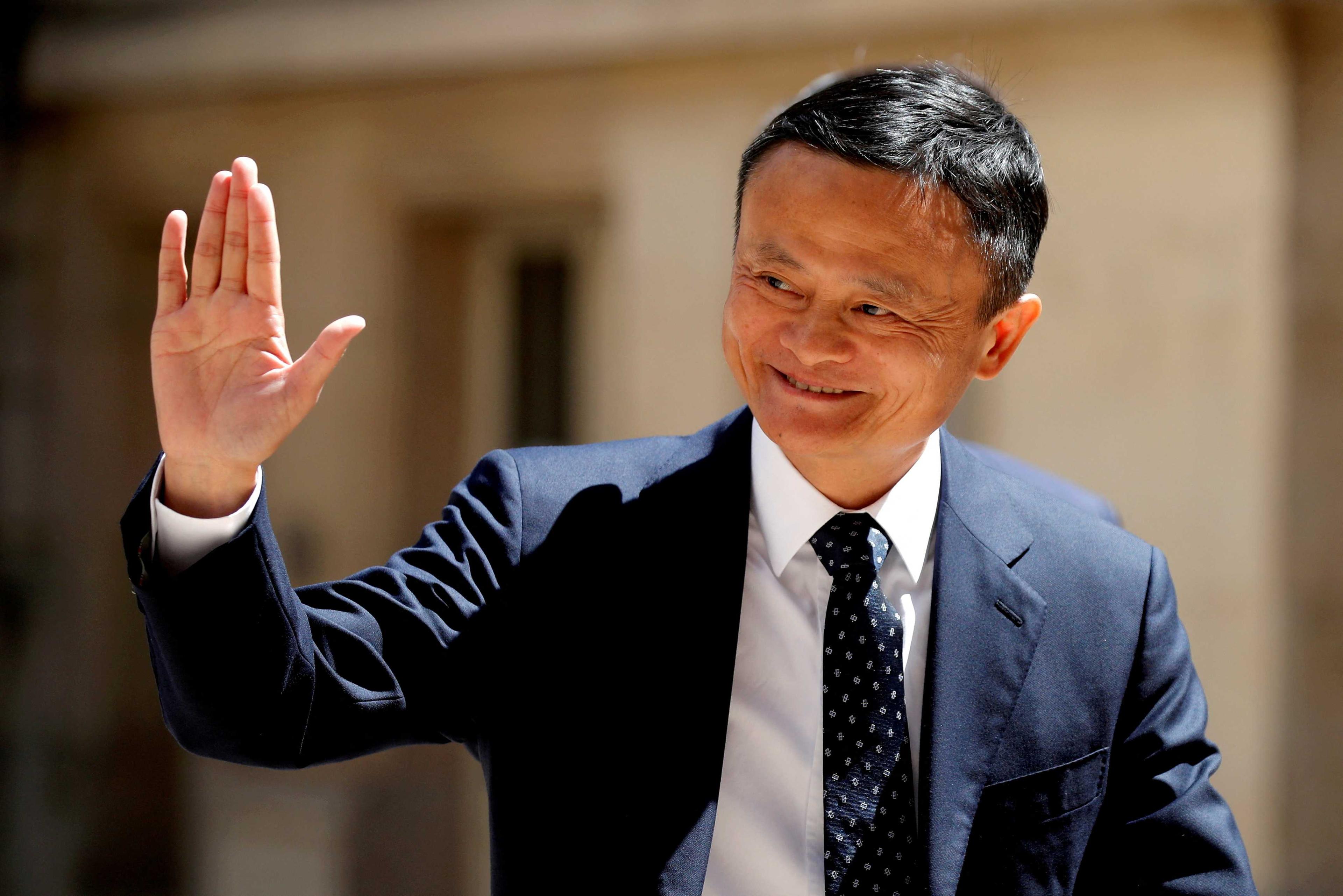 Jack Ma, billionaire founder of Alibaba Group, arrives at the 'Tech for Good' Summit in Paris, France May 15, 2019. Photo: Reuters