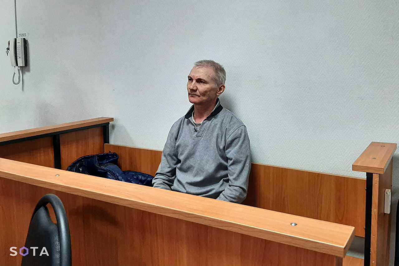 Russian citizen Alexei Moskalyov, accused of discrediting the country's armed forces in the course of Russia-Ukraine military conflict, attends a court hearing in the town of Yefremov in the Tula region, Russia, March 27. Photo: Reuters