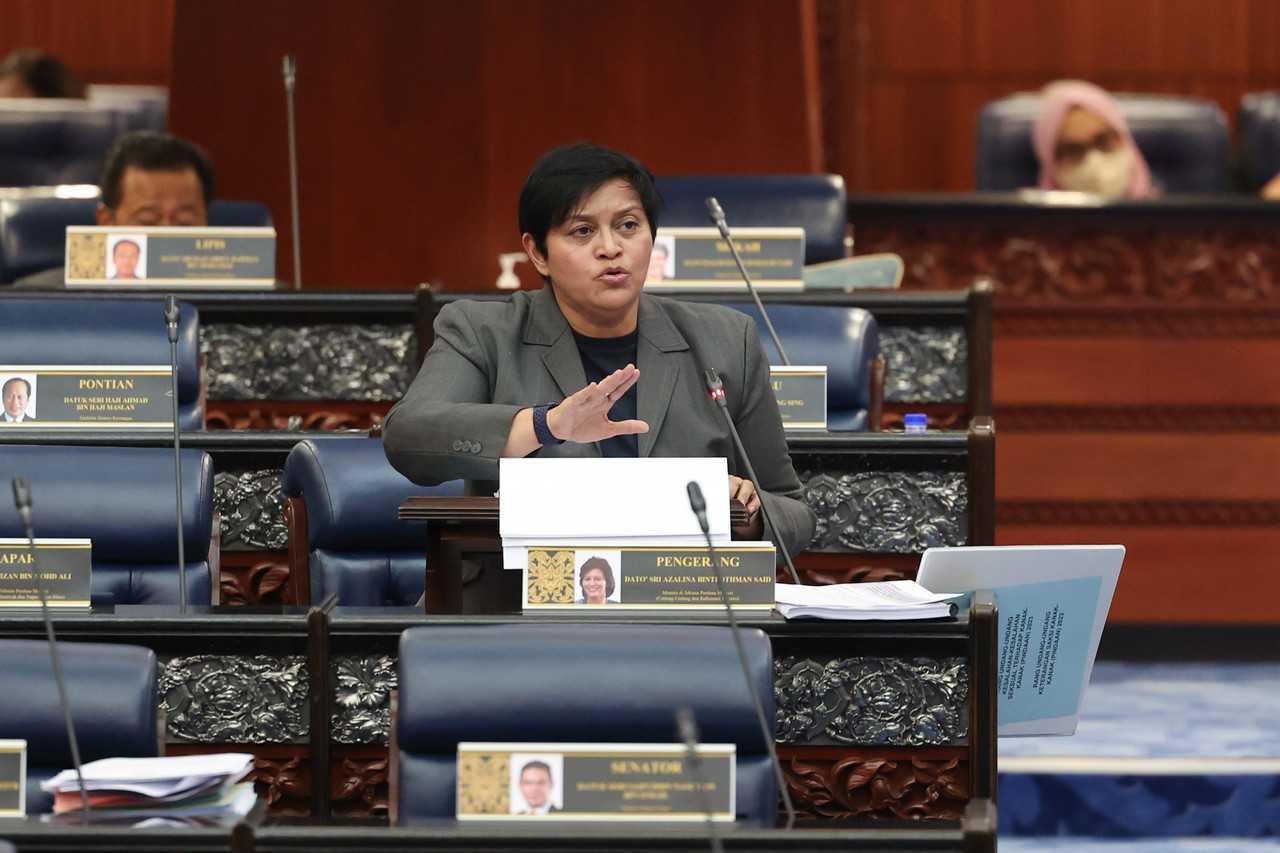 Minister in the Prime Minister’s Department (Law and Institutional Reform) Azalina Othman Said. Photo: Bernama
