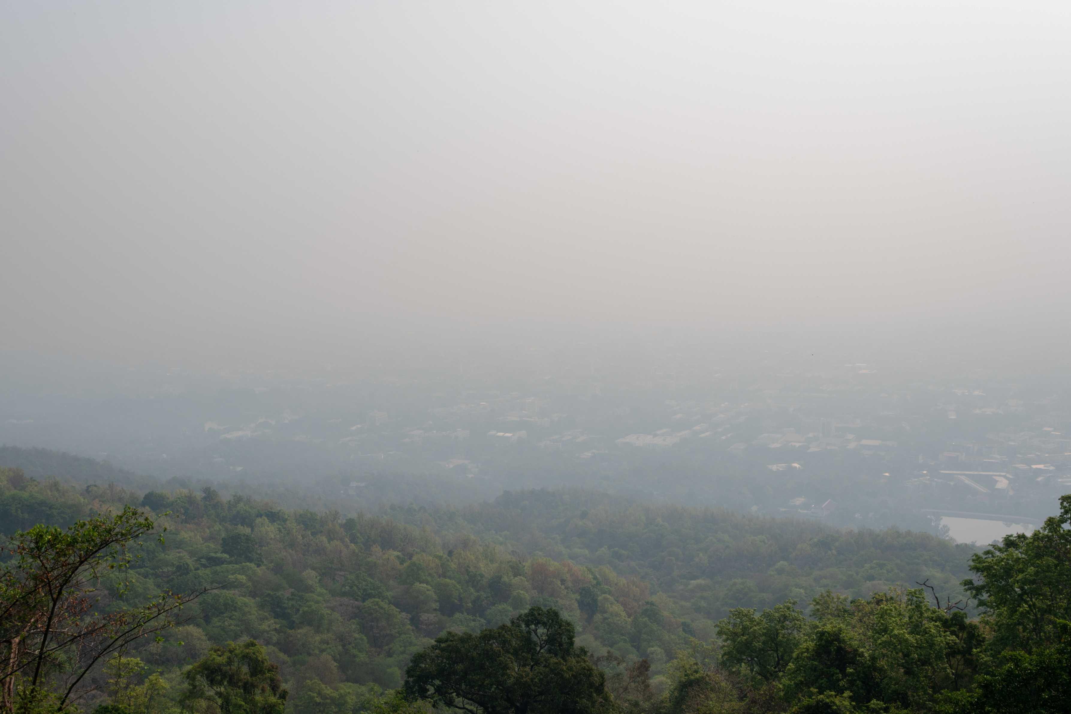 A view of the Chiang Mai city amid air pollution, Thailand, April 10. Photo: Reuters