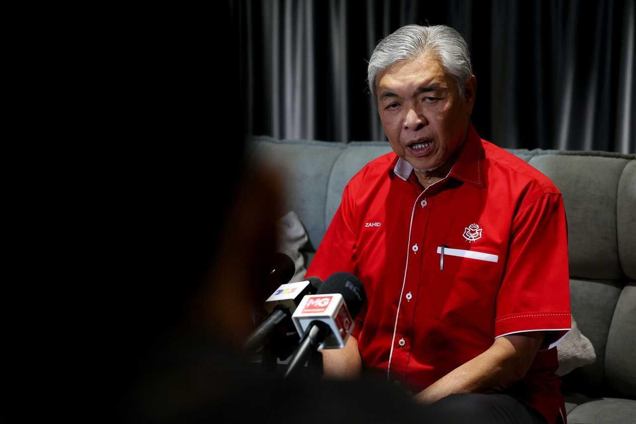 Umno president Ahmad Zahid Hamidi. Photo: Bernama