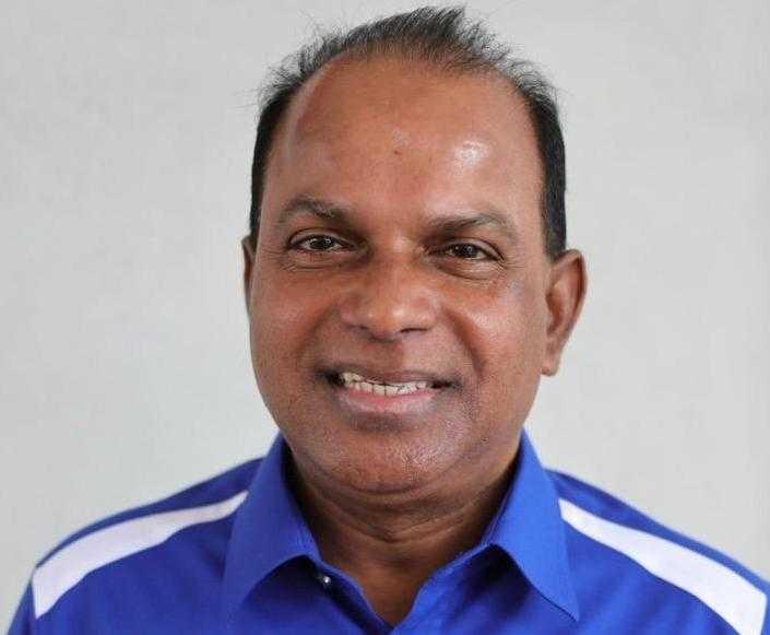 Barisan Nasional candidate and MIC treasurer, M Ramasamy. Photo: Bernama