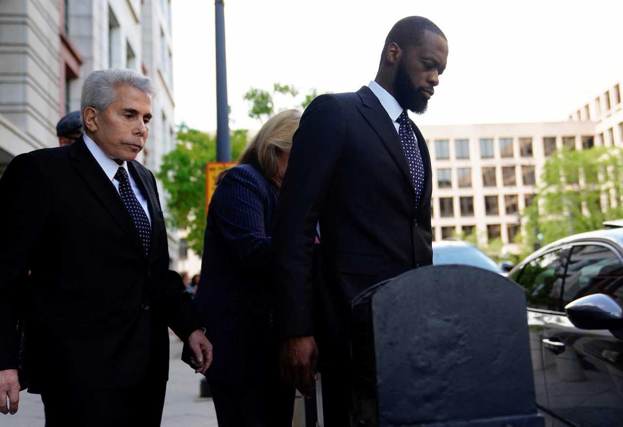 Grammy Award-winning rapper Prakazrel 'Pras' Michel after being convicted on criminal charges that he conspired with Malaysian financier Low Taek Jho to orchestrate a series of foreign lobbying campaigns aimed at influencing the US government, in Washington, April 26. Photo: Reuters