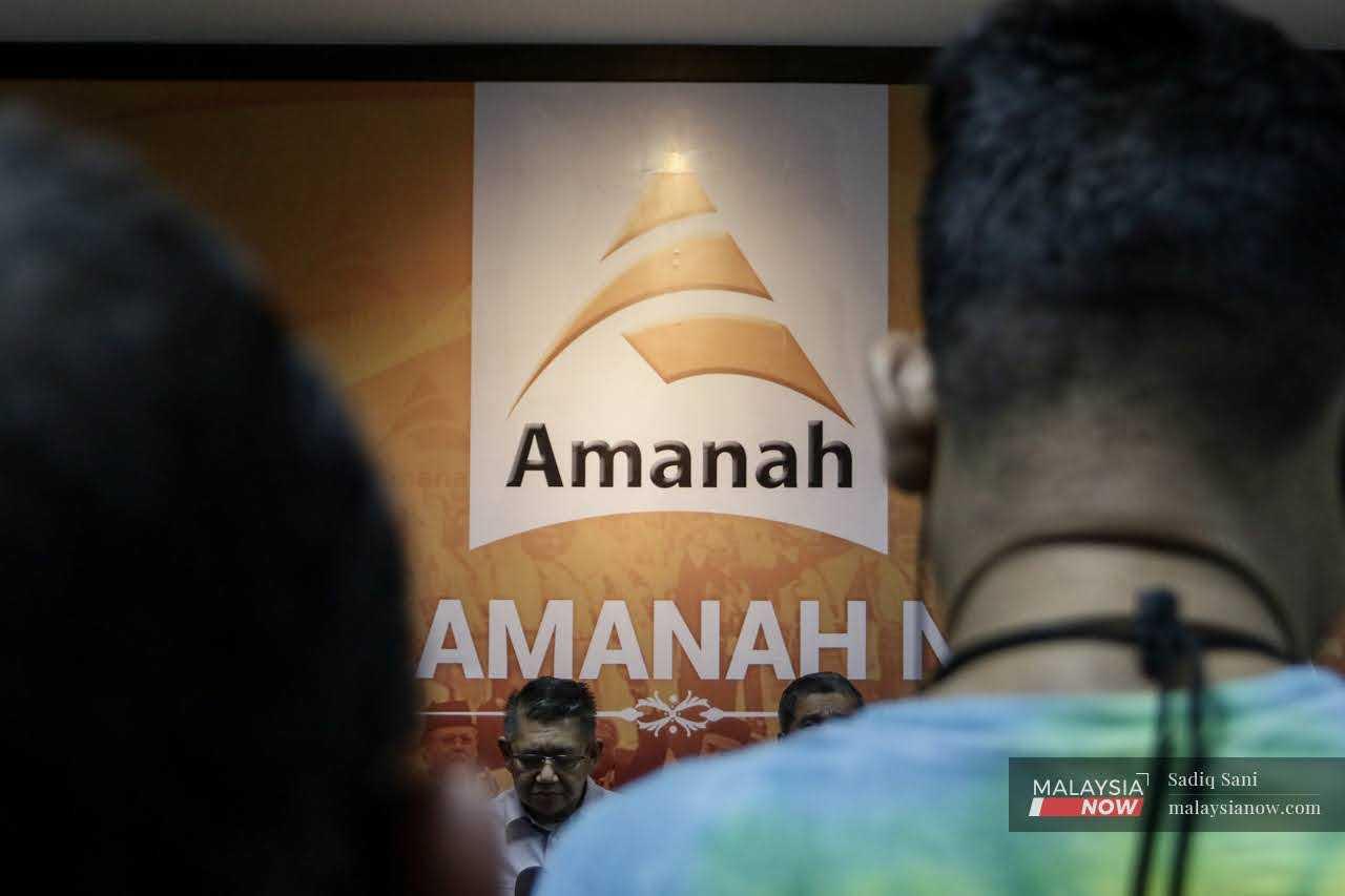 Logo Amanah di ibu pejabatnya di Jalan Ipoh, Kuala Lumpur.
