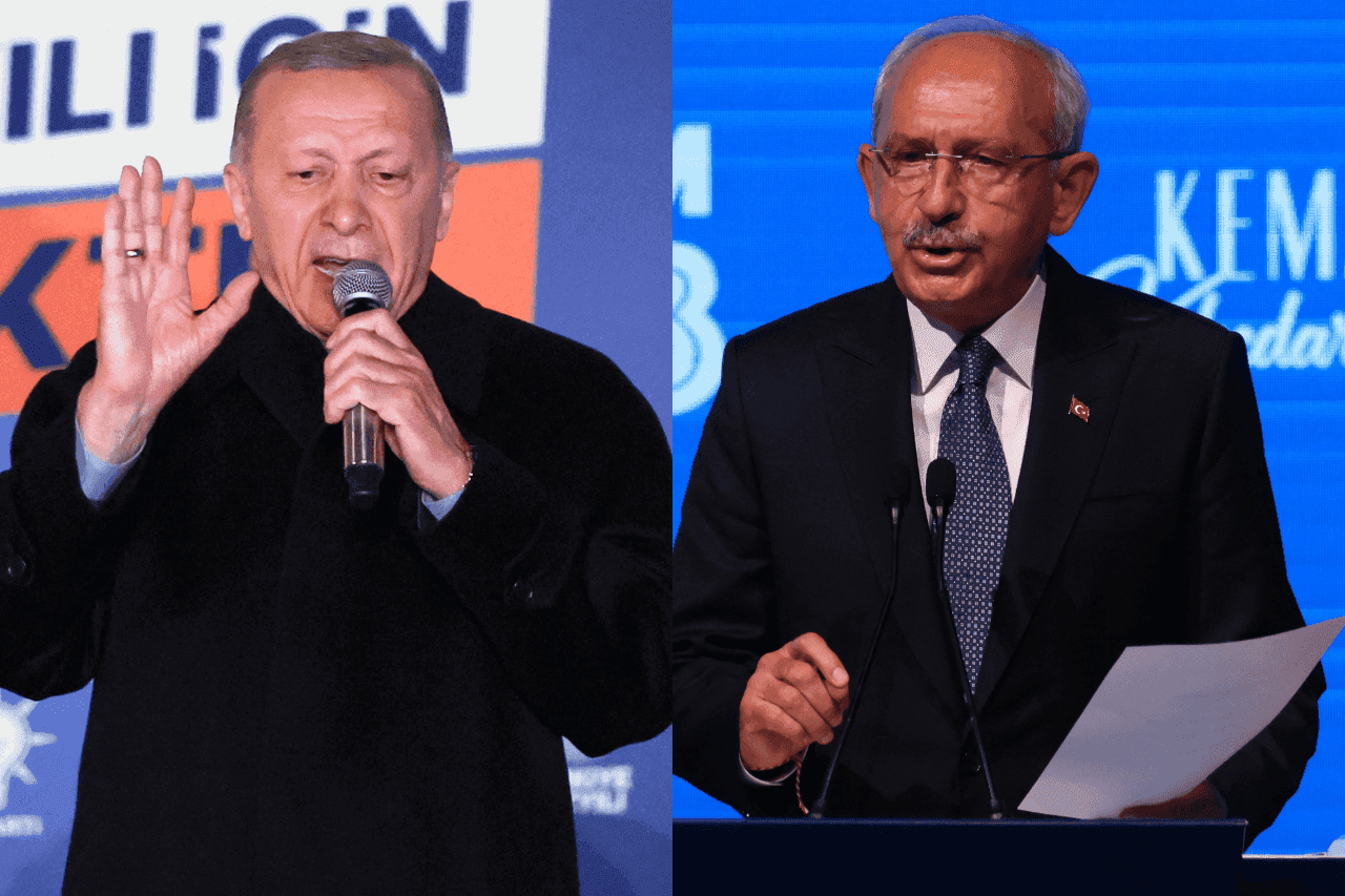 Presiden Recep Tayyip Erdogan dan pencabarnya Kemal Kilicdaroglu. Gambar: Reuters