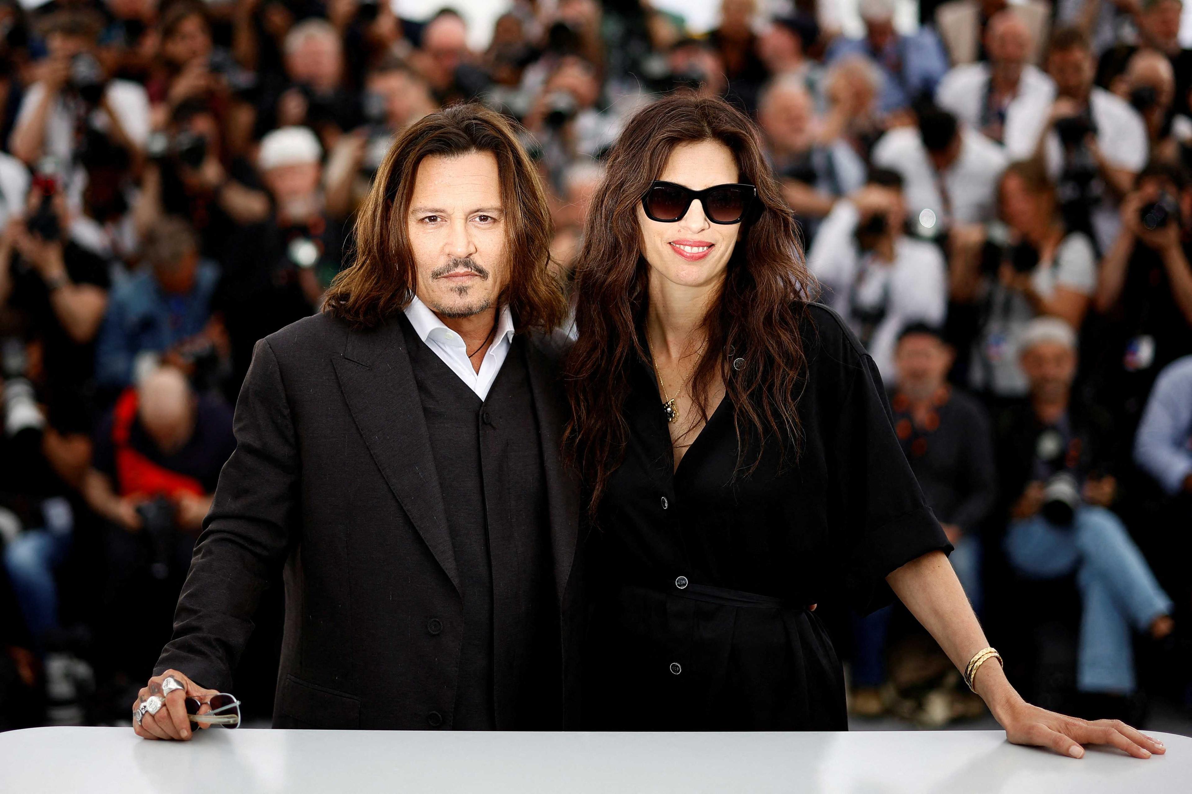 Director Maiwenn and cast member Johnny Depp pose at the 76th Cannes Film Festival in Cannes, France, May 17. Photo: Reuters