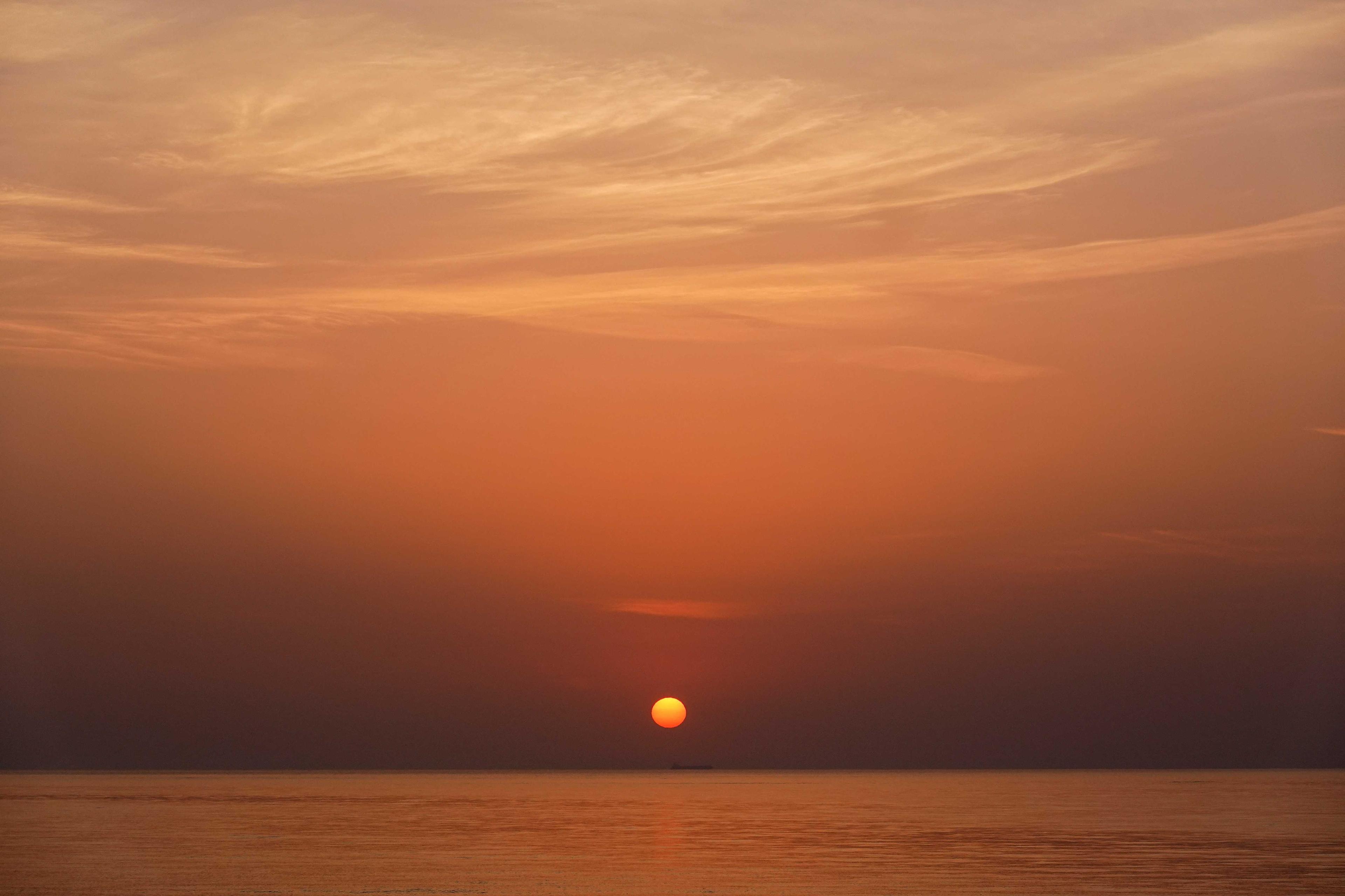 The sun rises over the Indian Ocean in As Sifah, Oman, April 23. Photo: Reuters