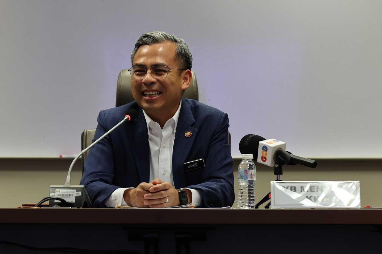 Communications and Digital Minister Fahmi Fadzil. Photo: Bernama