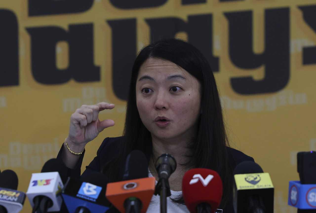 Youth and Sports Minister Hannah Yeoh speaks during a press conference in Kuala Lumpur, May 19. Photo: Bernama