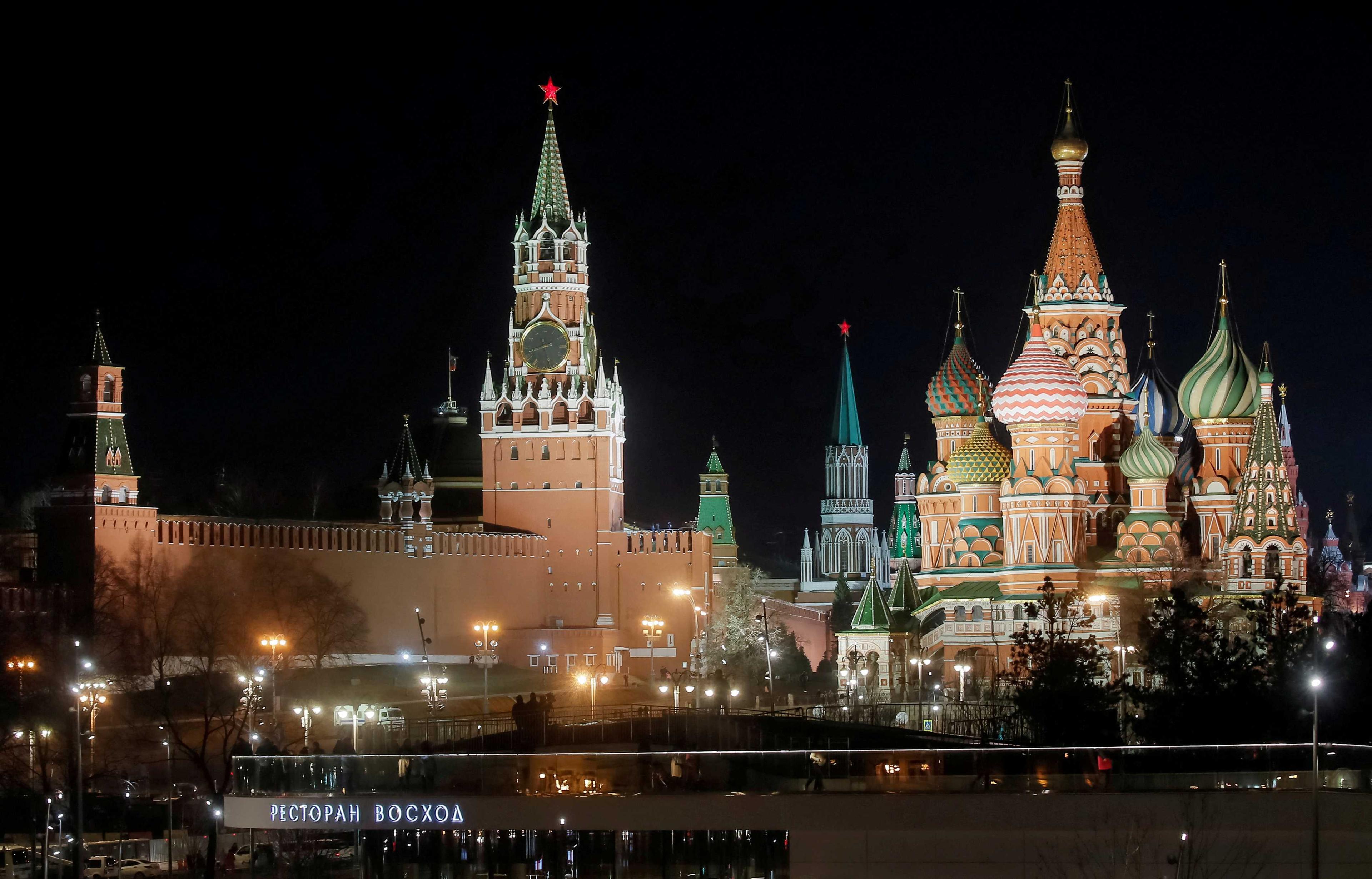The Kremlin is seen in Moscow, Russia, March 30, 2019. Photo: Reuters