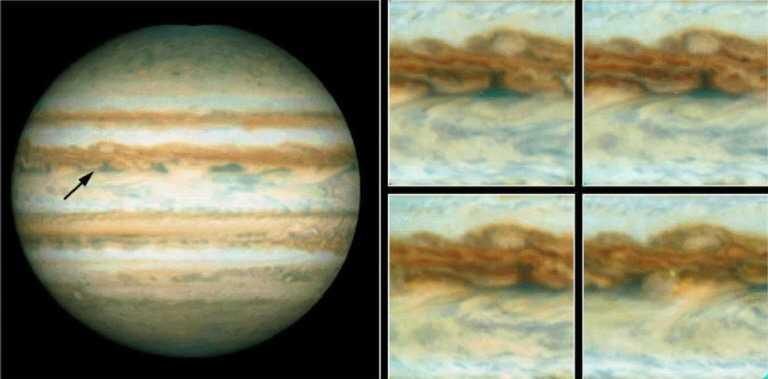 This Hubble Space Telescope image of Jupiter was taken at a distance of 534 million miles from Earth. Photo: AFP