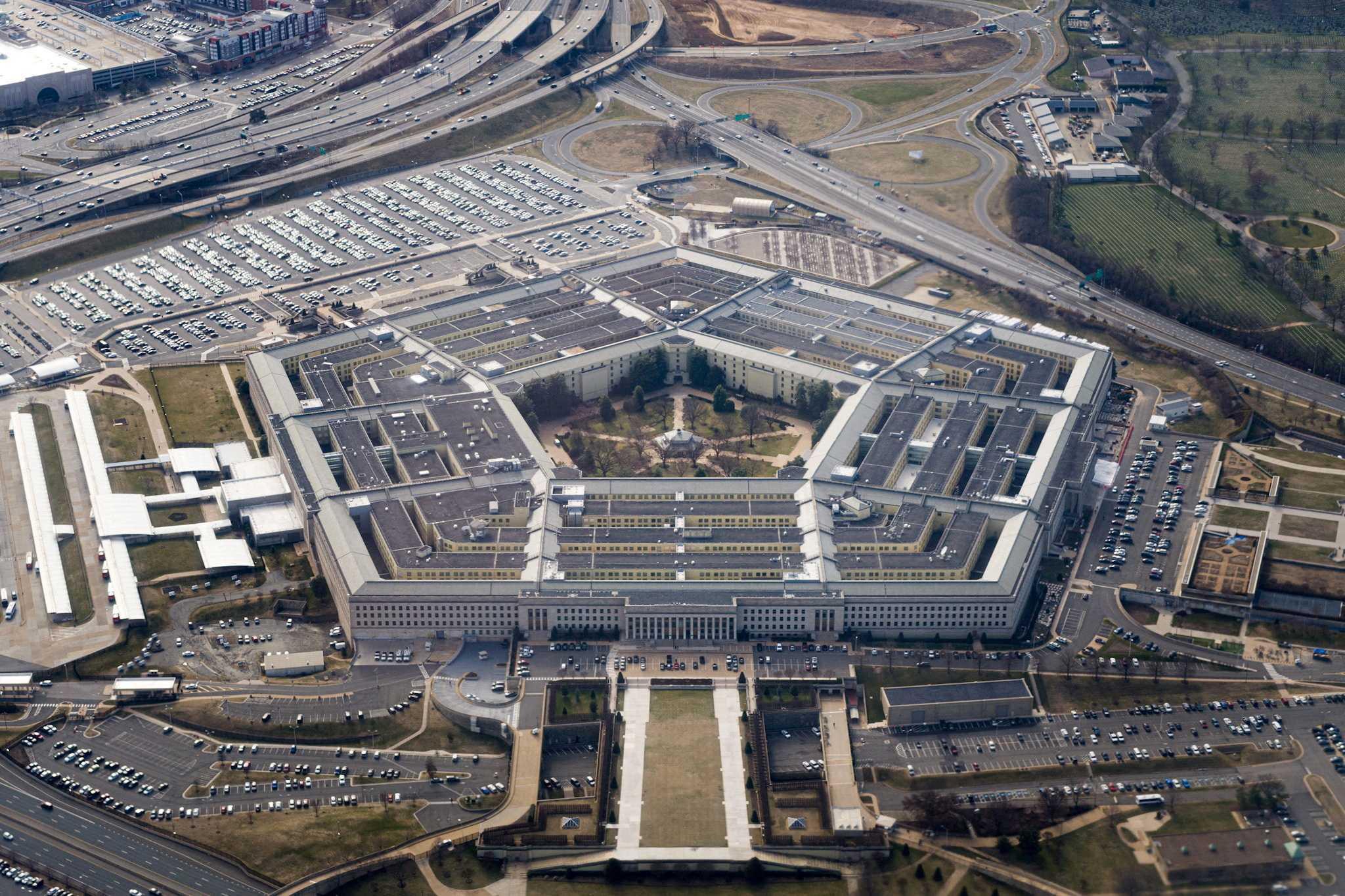 The Pentagon is seen from the air in Washington, US, March 3. Photo: Reuters