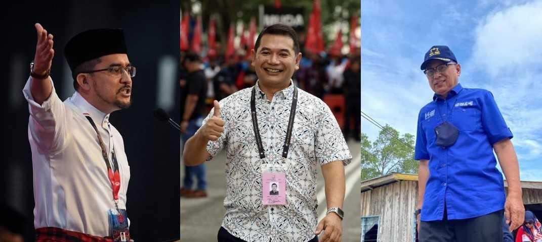 Asyraf Wajdi Dusuki, Rafizi Ramli and Puad Zarkashi.