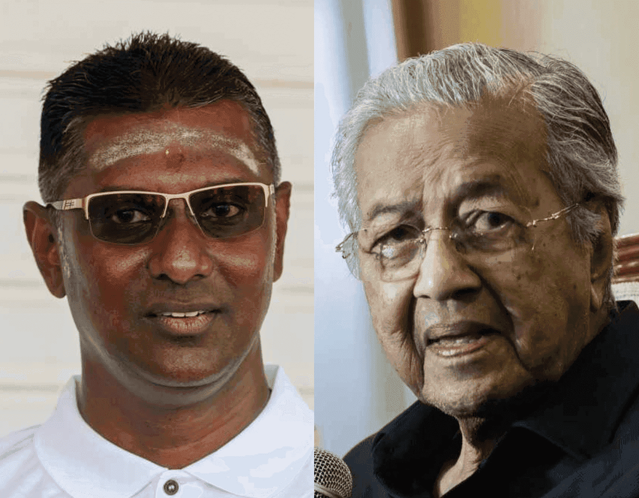 RSN Rayer and Dr Mahathir Mohamad.