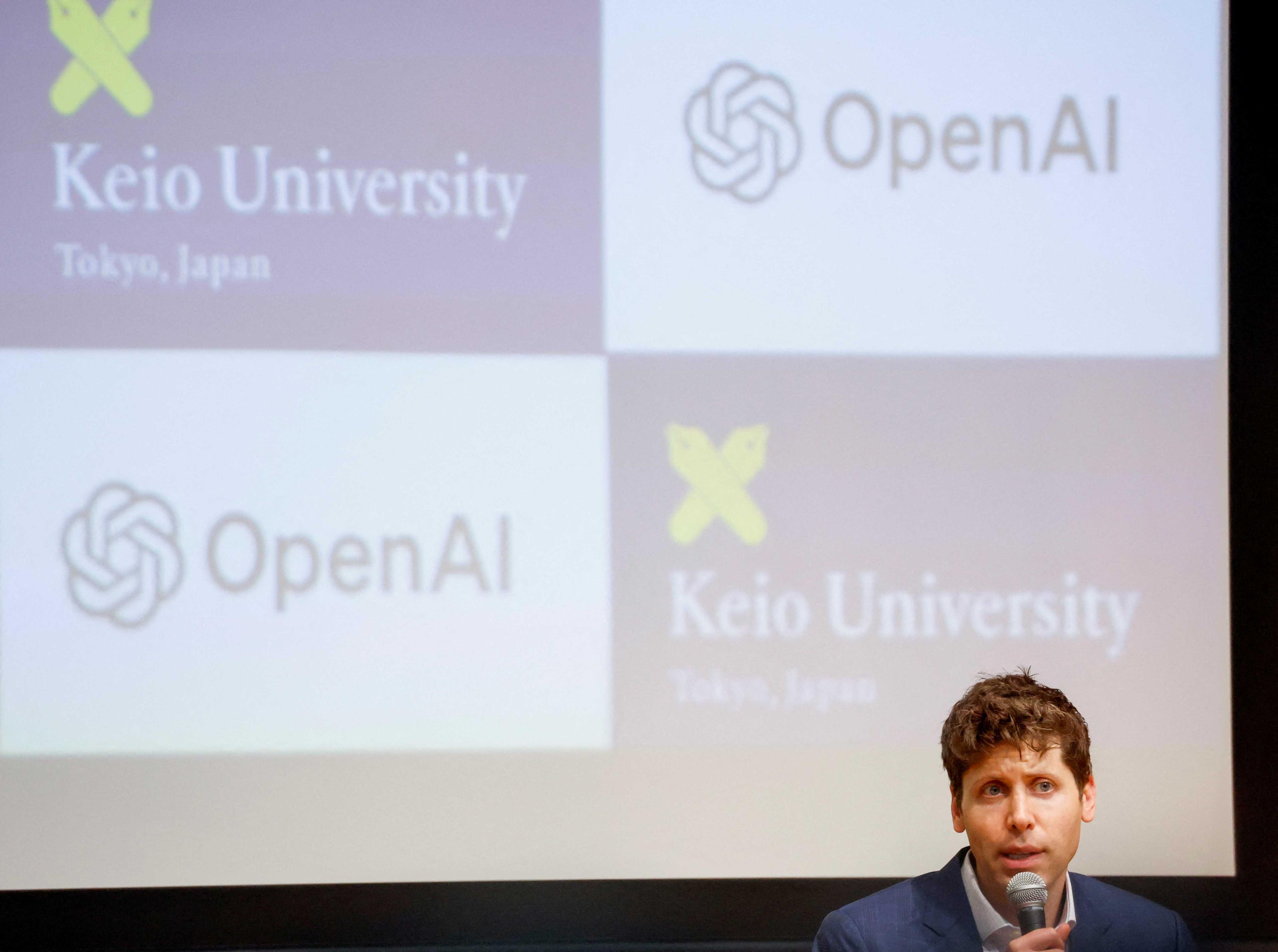 Sam Altman, CEO of ChatGPT maker OpenAI, attends an open dialogue with students at Keio University in Tokyo, Japan June 12. Photo: Reuters