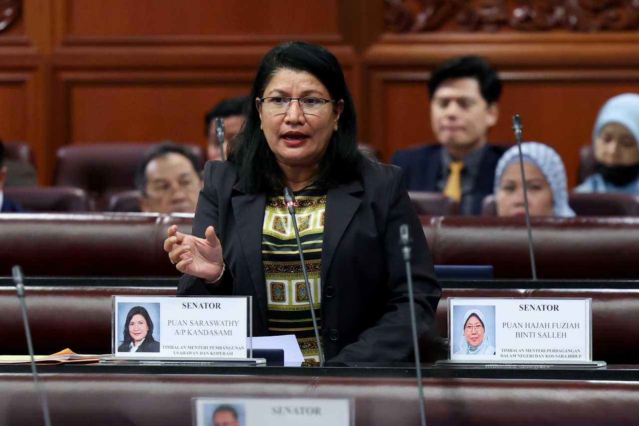 Timbalan Menteri Pembangunan Usahawan dan Koperasi Saraswathy Kandasami. Gambar: Bernama