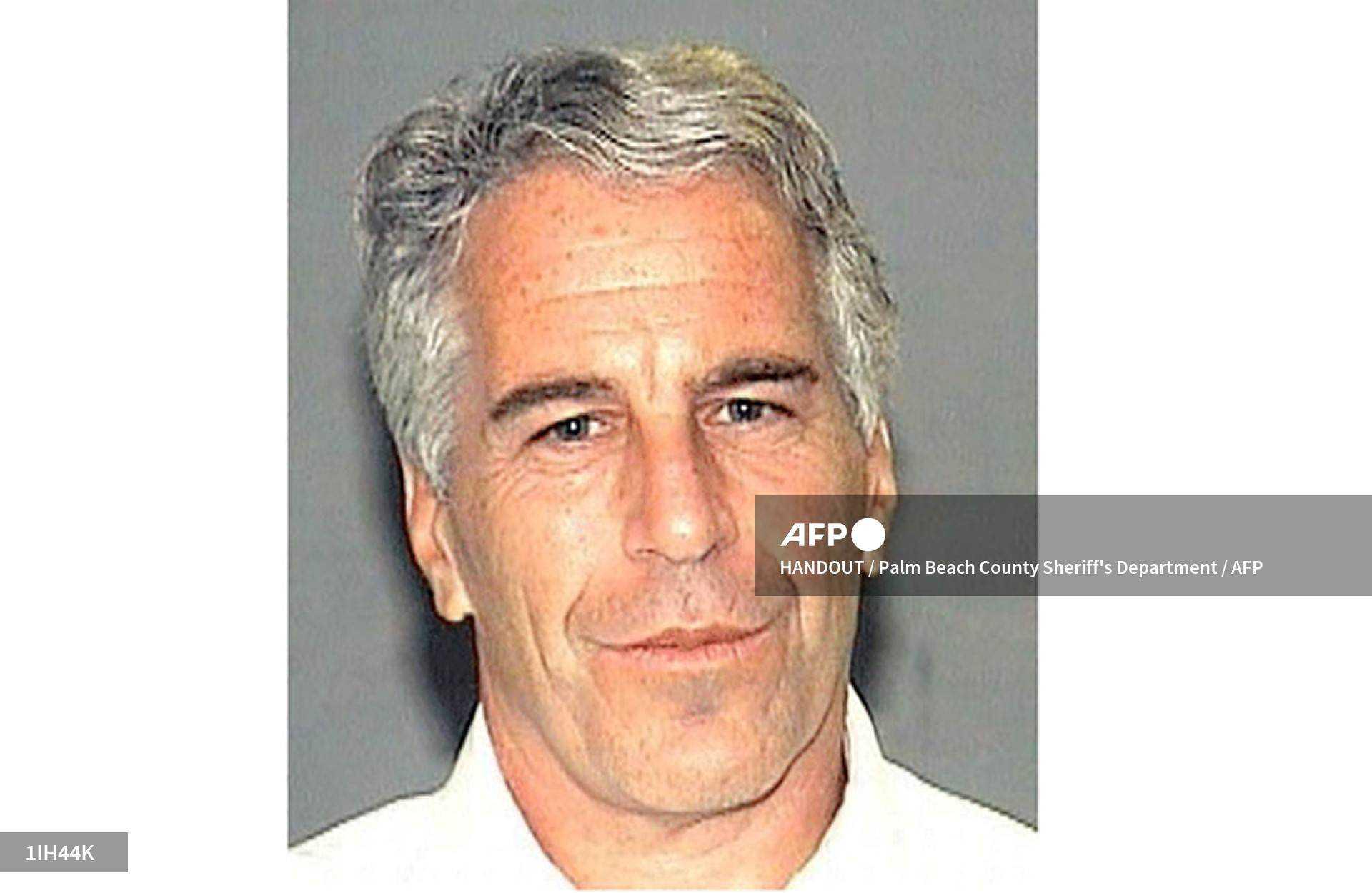 This undated handout photo obtained July 8, 2019, courtesy of the Palm Beach County Sheriff's Departmant shows Jeffrey Epstein. Photo: AFP
