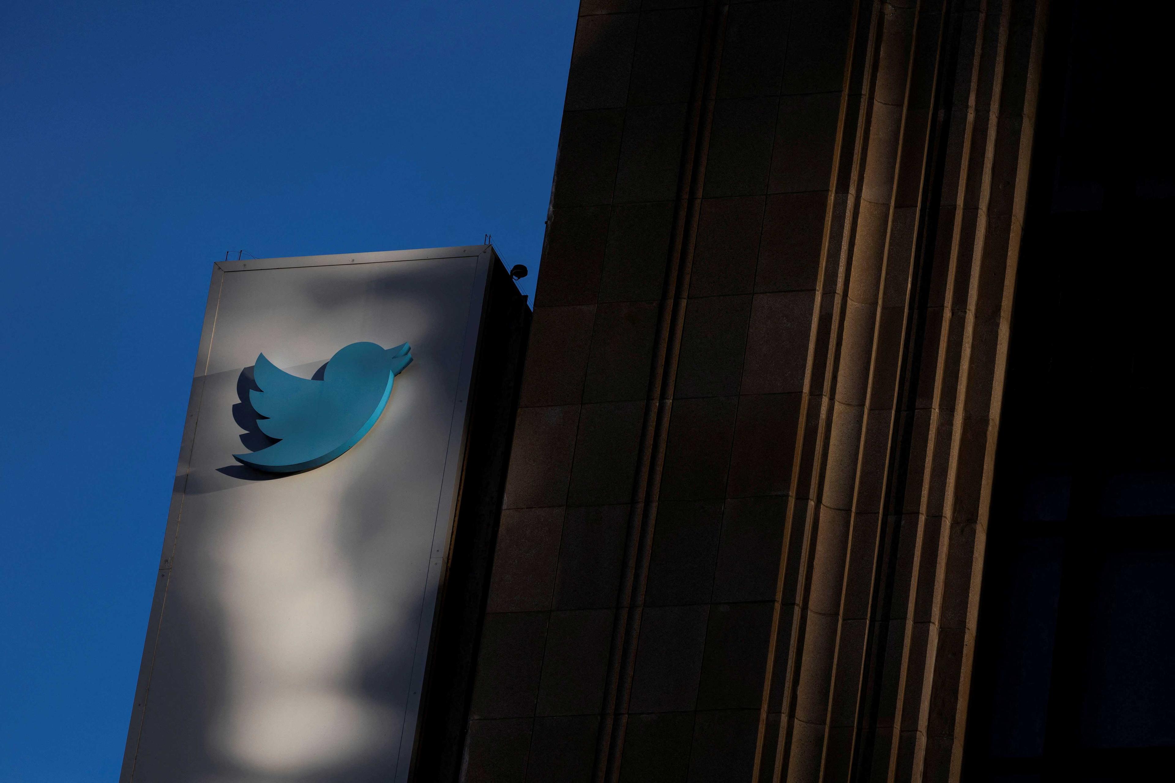 Twitter corporate headquarters building is seen in downtown San Francisco, California, US Nov 21, 2022. Photo: Reuters 