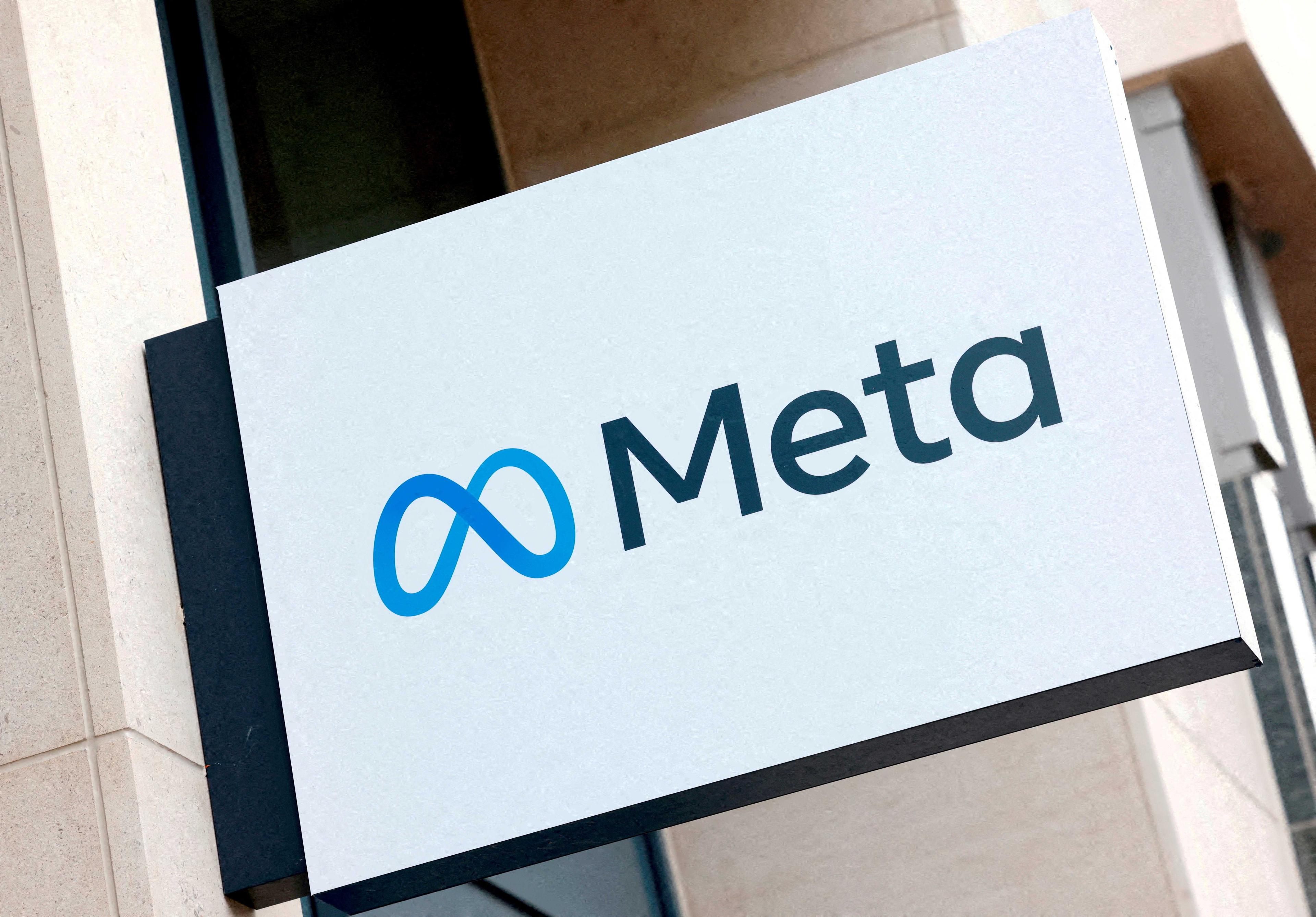 The logo of Meta Platforms' business group is seen in Brussels, Belgium Dec 6, 2022. Photo: Reuters