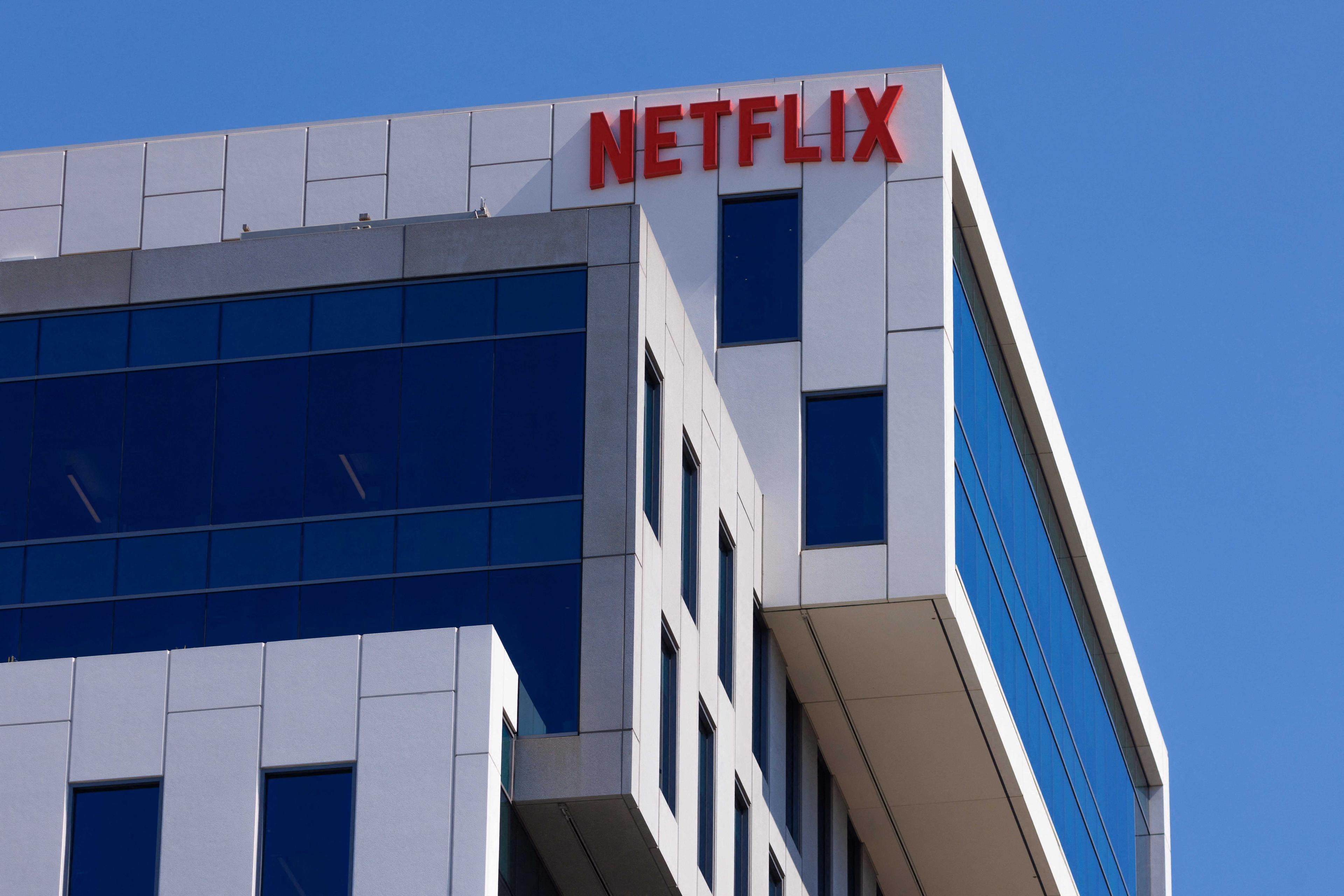 The Netflix logo is shown on one of their Hollywood buildings in Los Angeles, California, US, July 12. Photo: Reuters
