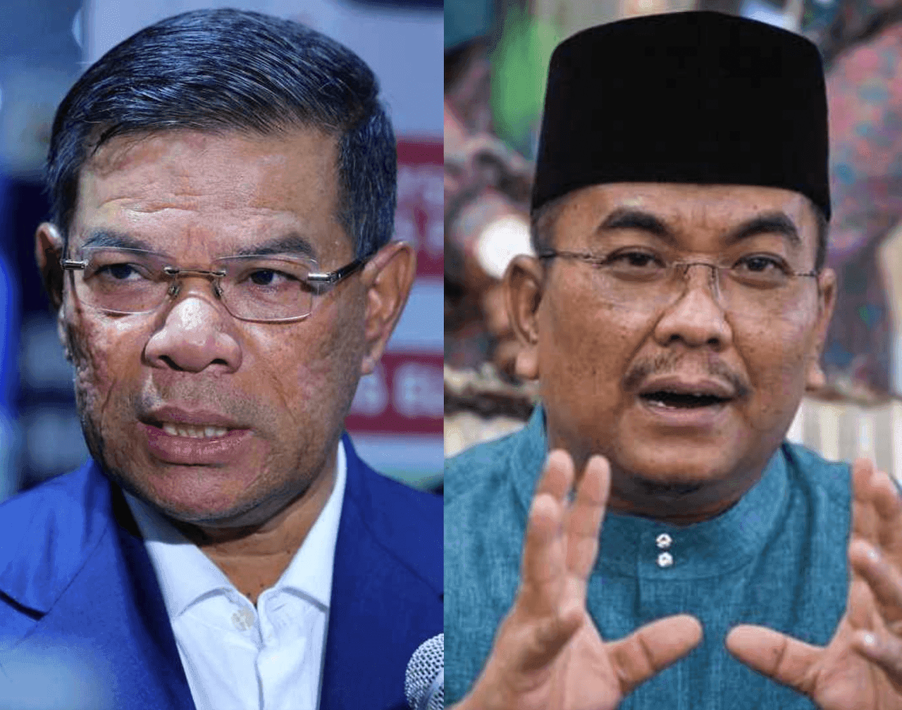 Menteri Dalam Negeri Saifuddin Nasution Ismail and Menteri Besar Kedah Muhammad Sanusi Md Nor.