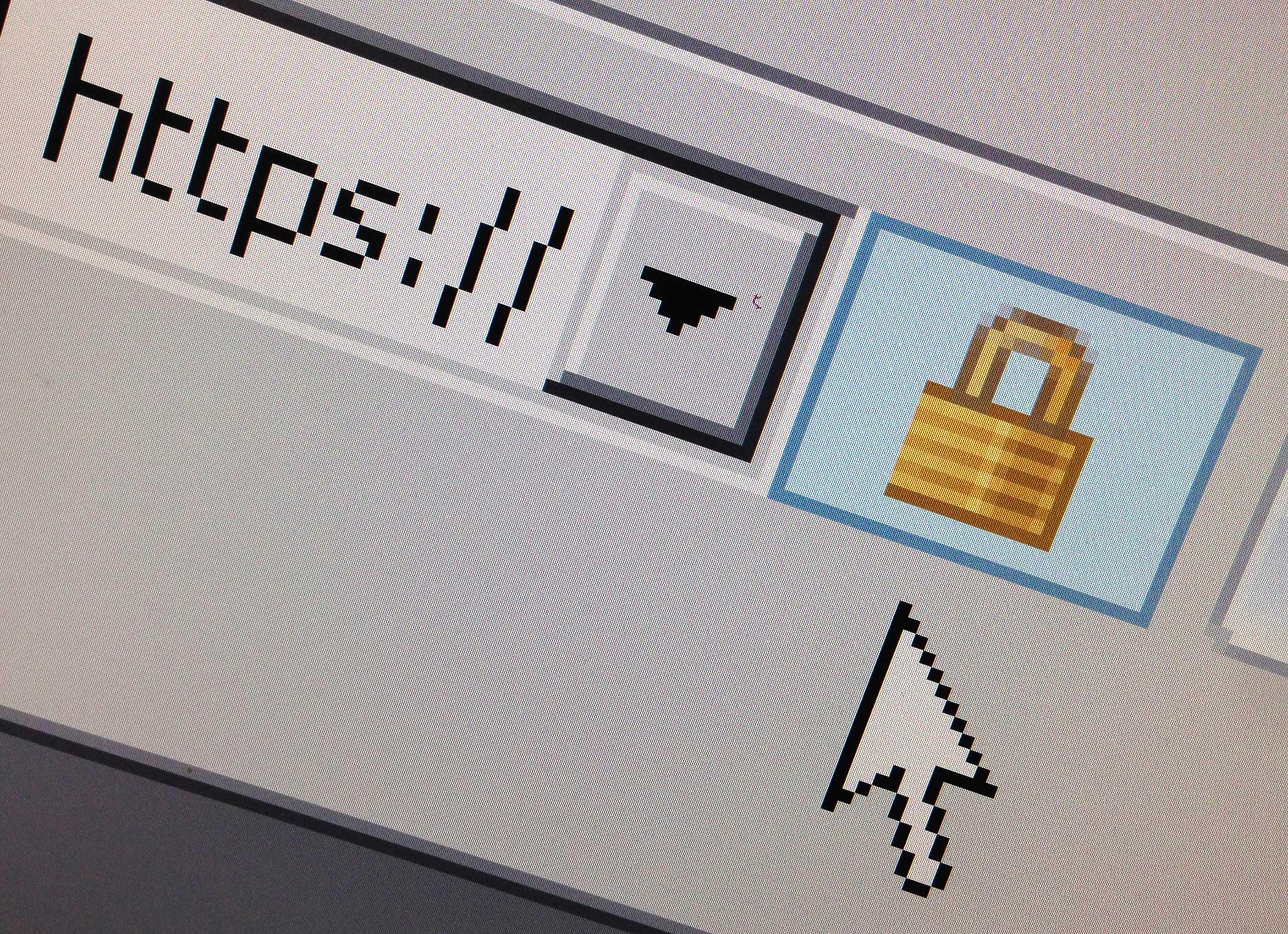 A lock icon, signifying an encrypted Internet connection, is seen on an Internet Explorer browser in a photo illustration April 15, 2014. Photo: Reuters