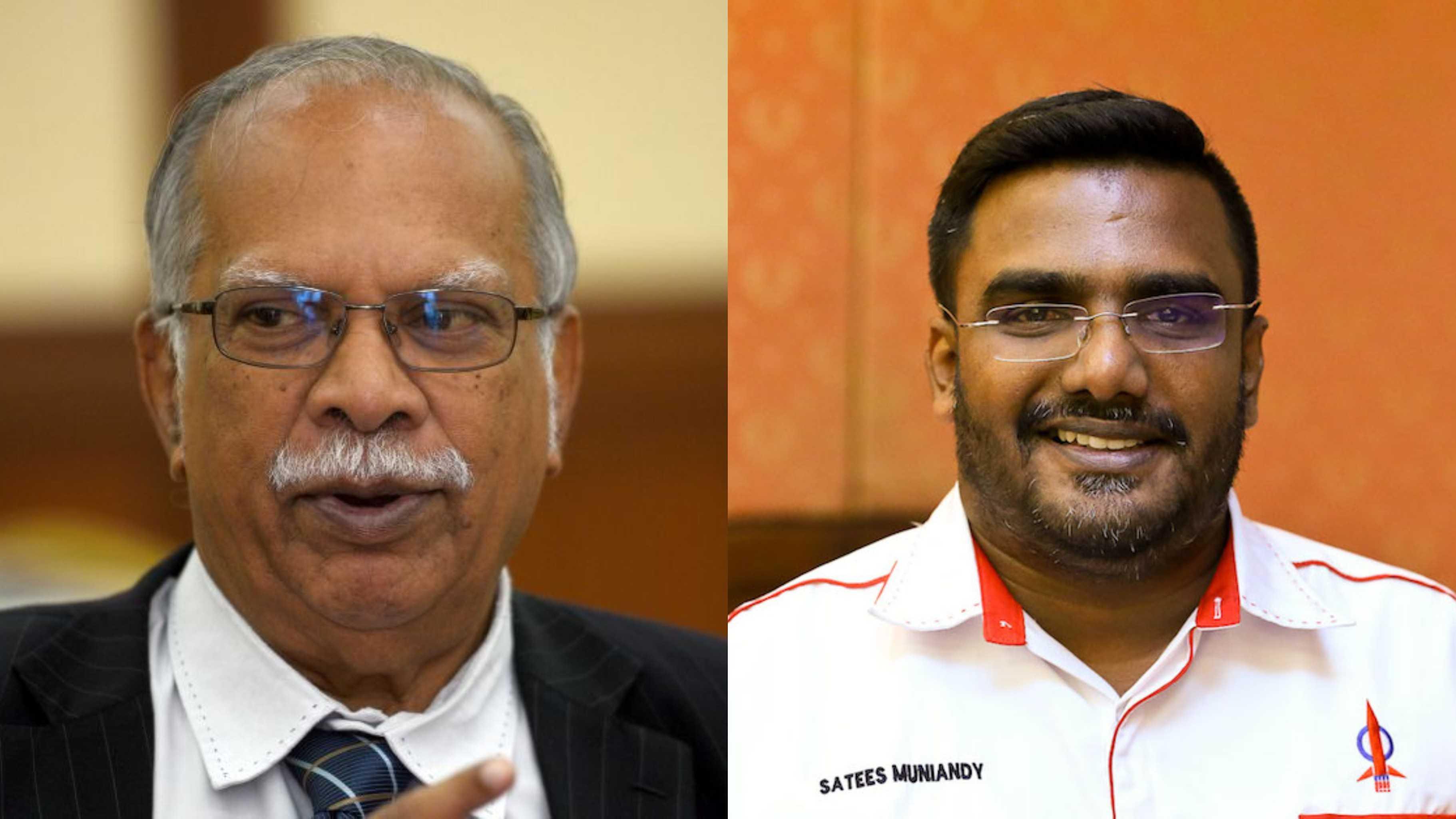 Penang Deputy Chief Minister II P Ramasamy (left) and Bagan Dalam assemblyman Satees Muniandy.