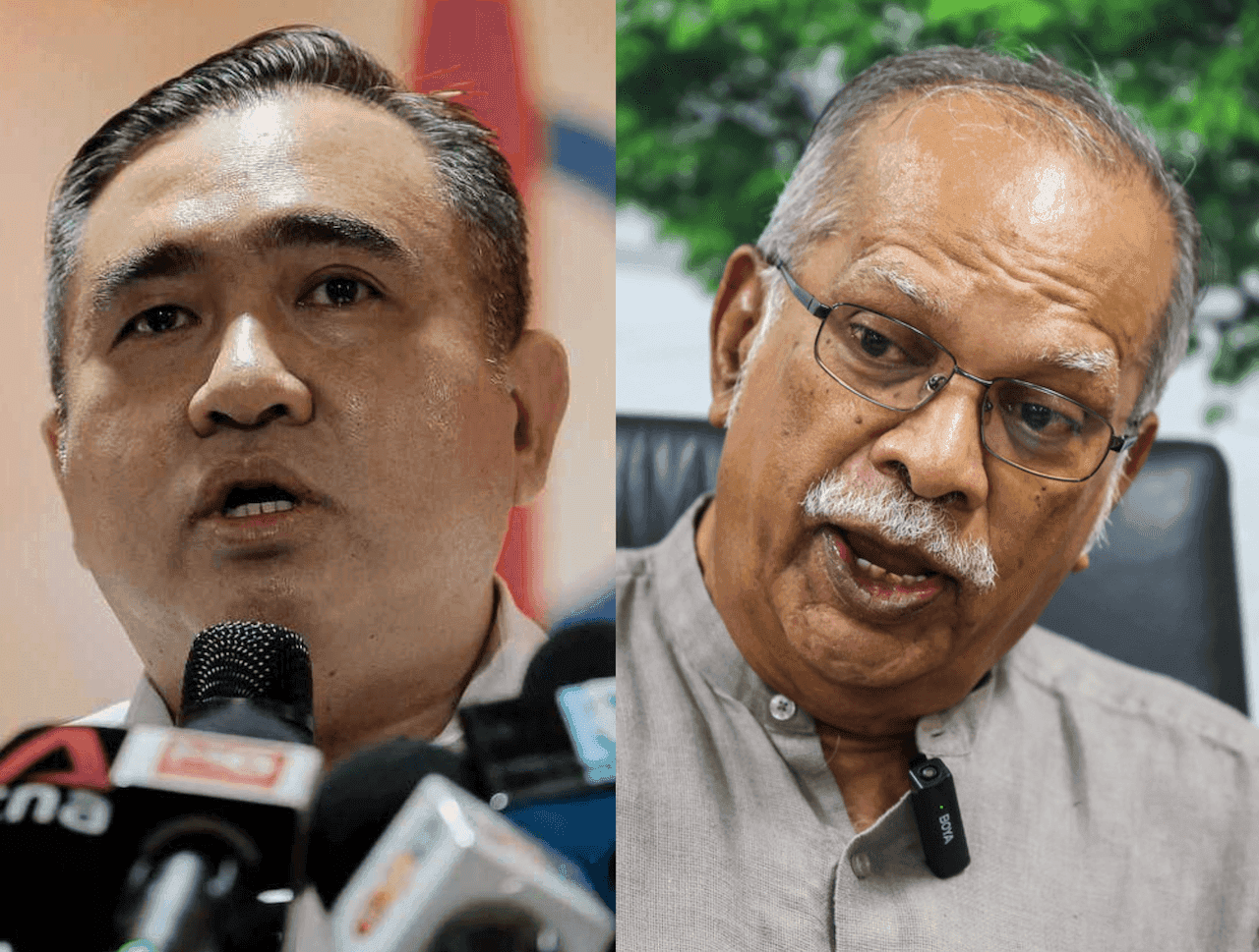 DAP secretary-general Anthony Loke and Penang Deputy Chief Minister P Ramasamy.