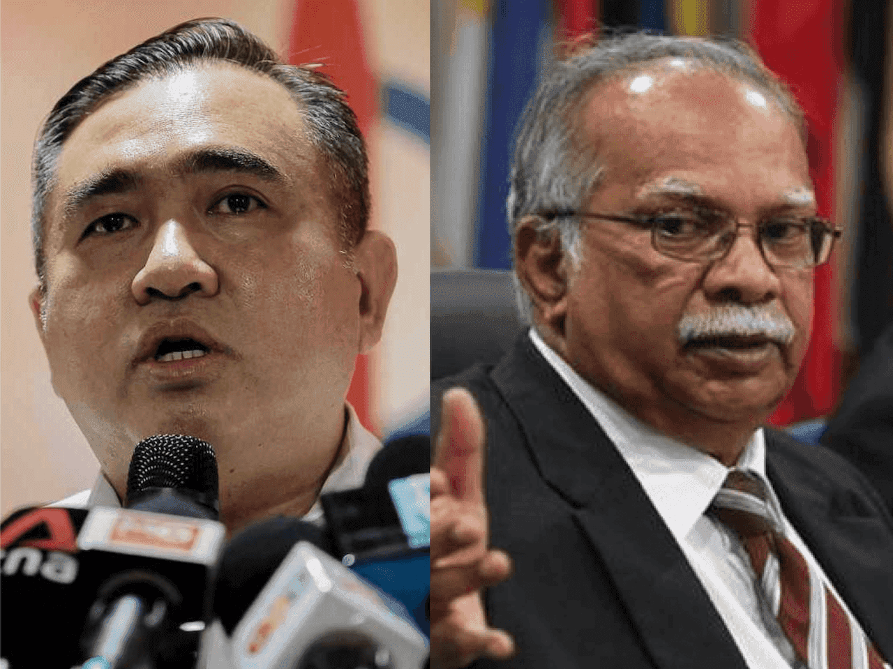 Setiausaha Agung DAP Anthony Loke dan Timbalan Ketua Menteri Pulau Pinang P Ramasamy.