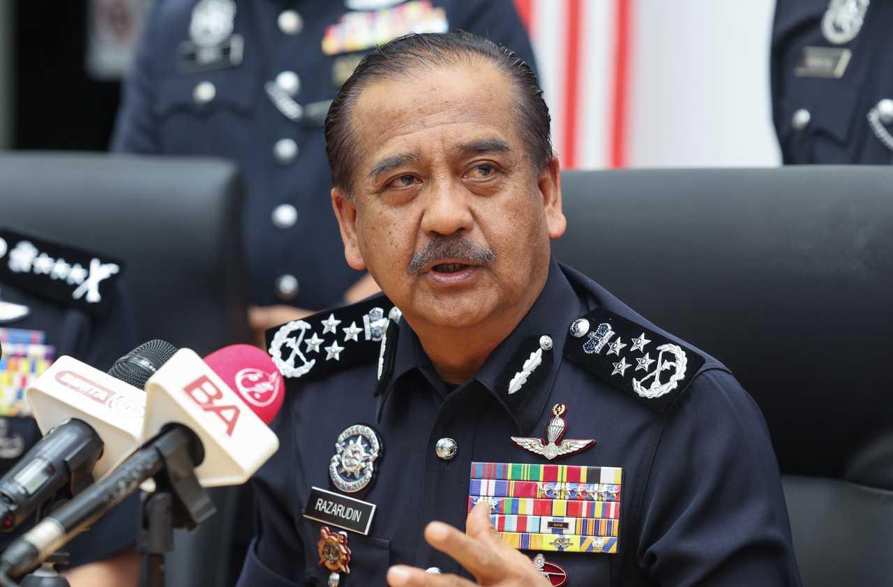 Inspector-General of Police Razarudin Husain. Photo: Bernama