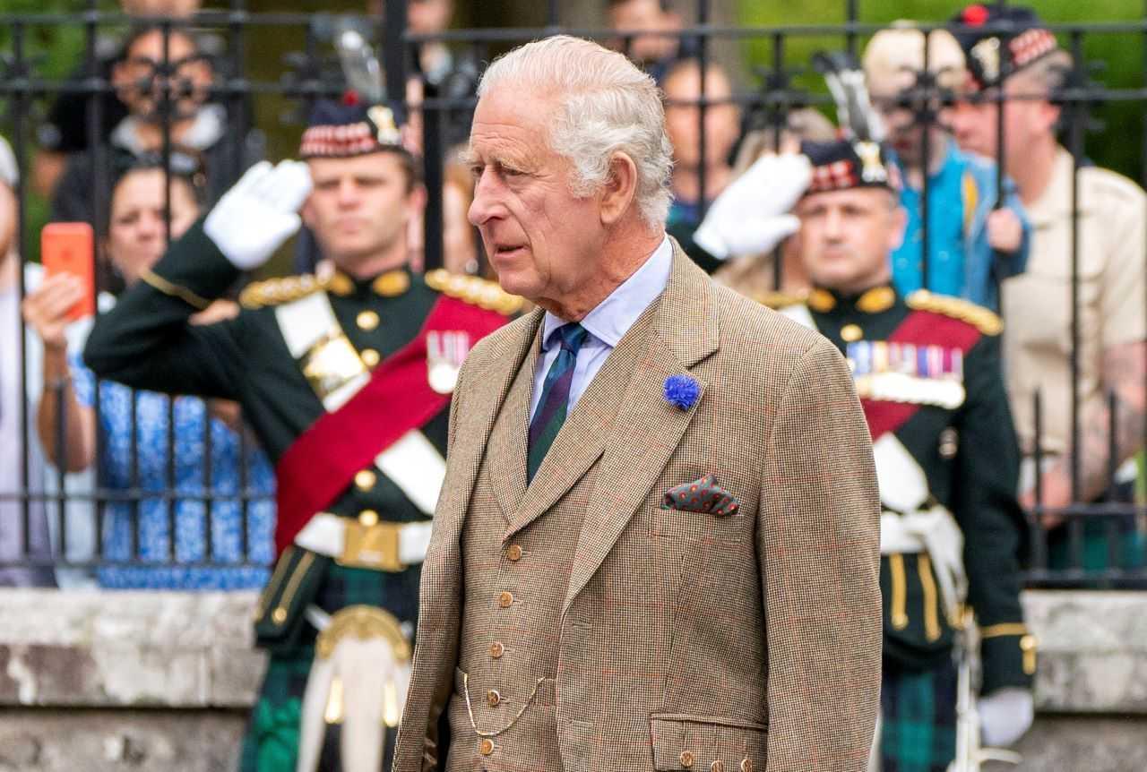 Britain's King Charles inspects Balaklava Company, 5th Battalion, The Royal Regiment of Scotland, at the gates of Balmoral, as he takes up summer residence at the castle in Balmoral Estate, Scotland, Britain, Aug 21. Photo: Reuters