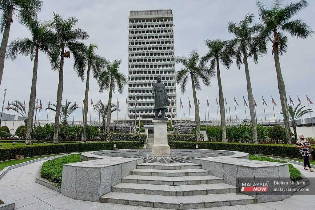 The Parliament building in Kuala Lumpur which houses the Dewan Rakyat and Dewan Negara.