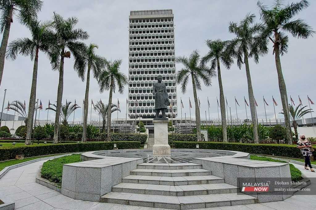 The Parliament building in Kuala Lumpur which houses the Dewan Rakyat and Dewan Negara. 