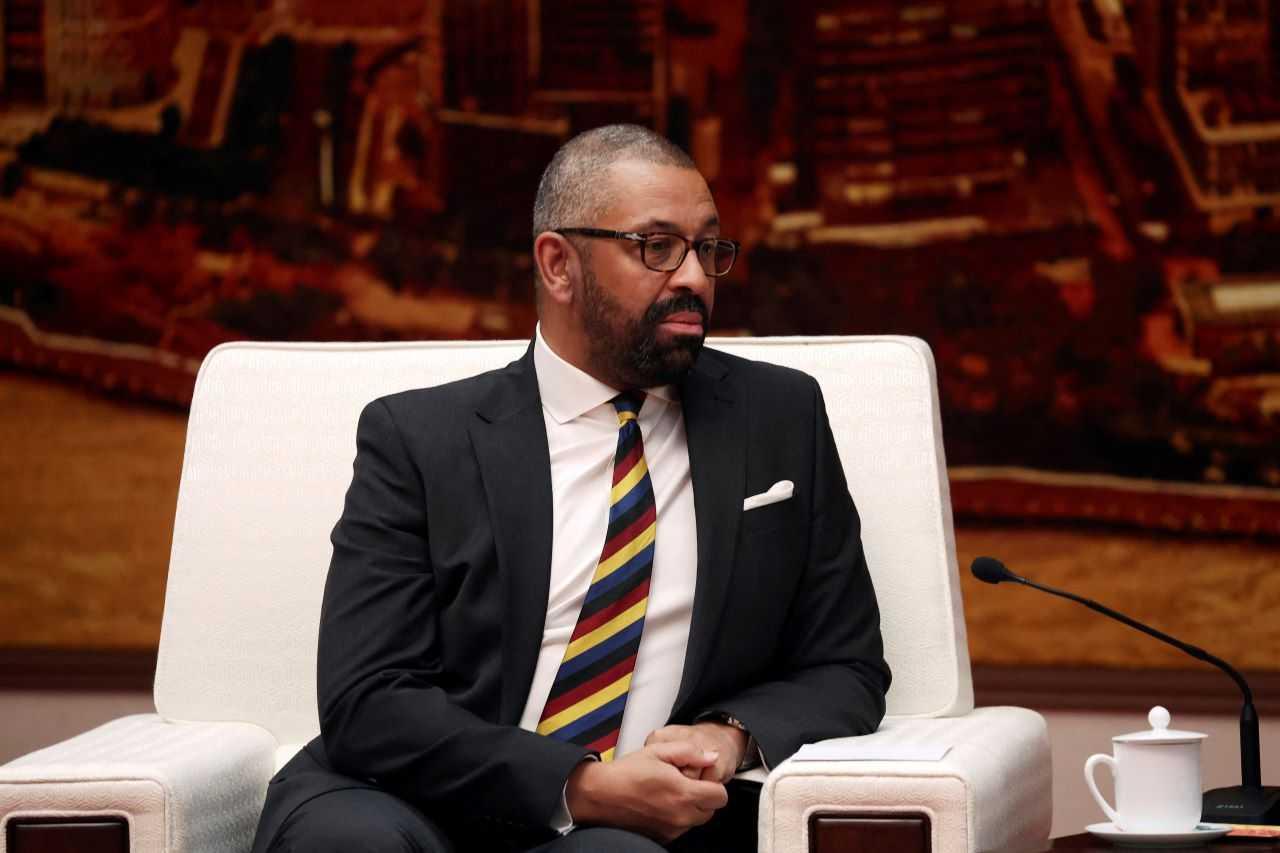 British Foreign Secretary James Cleverly attends a meeting with Chinese Vice President Han Zheng (not pictured) at the Great Hall of the People in Beijing, China Aug 30. Photo: Reuters