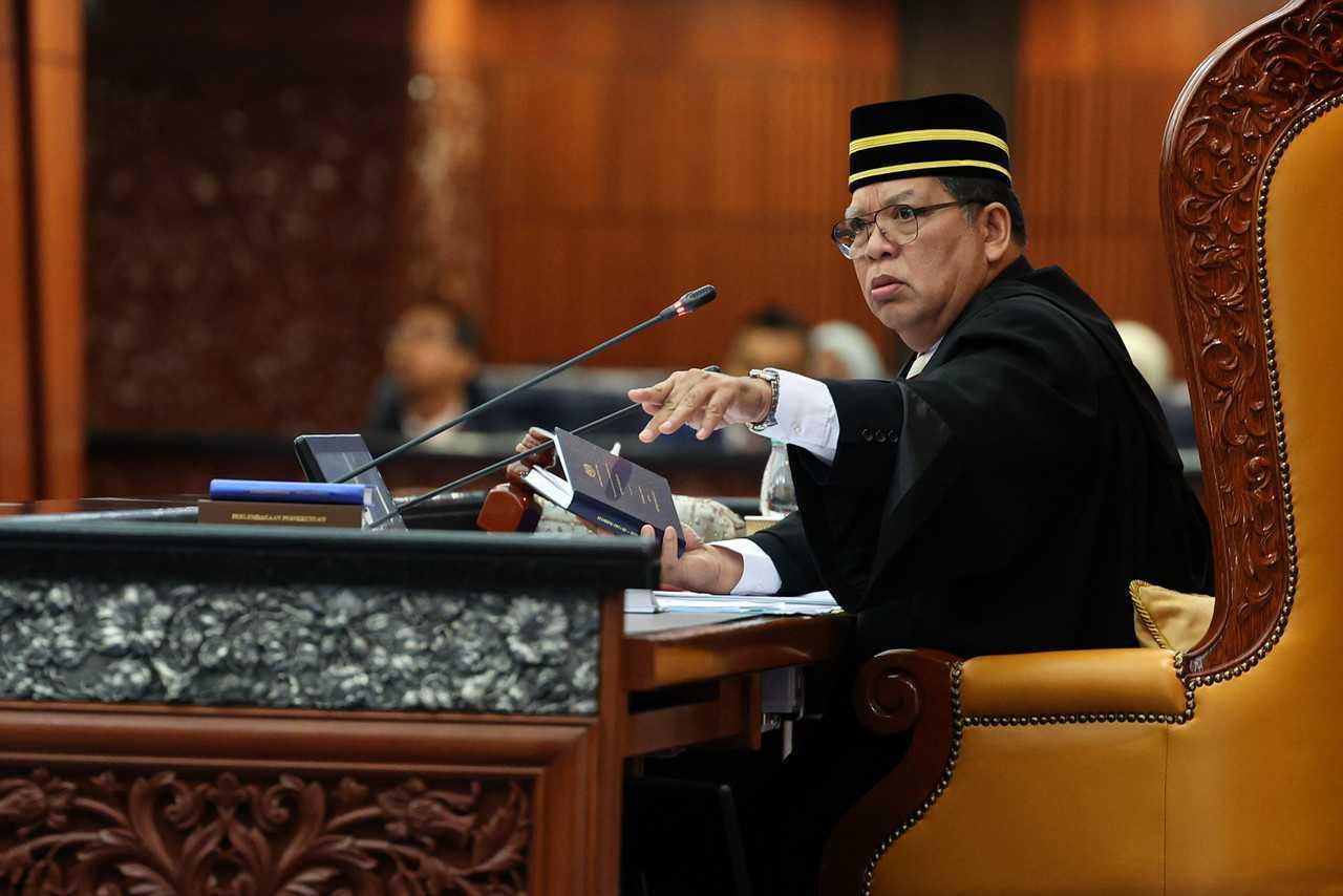 Dewan Rakyat Speaker Johari Abdul. Photo: Bernama