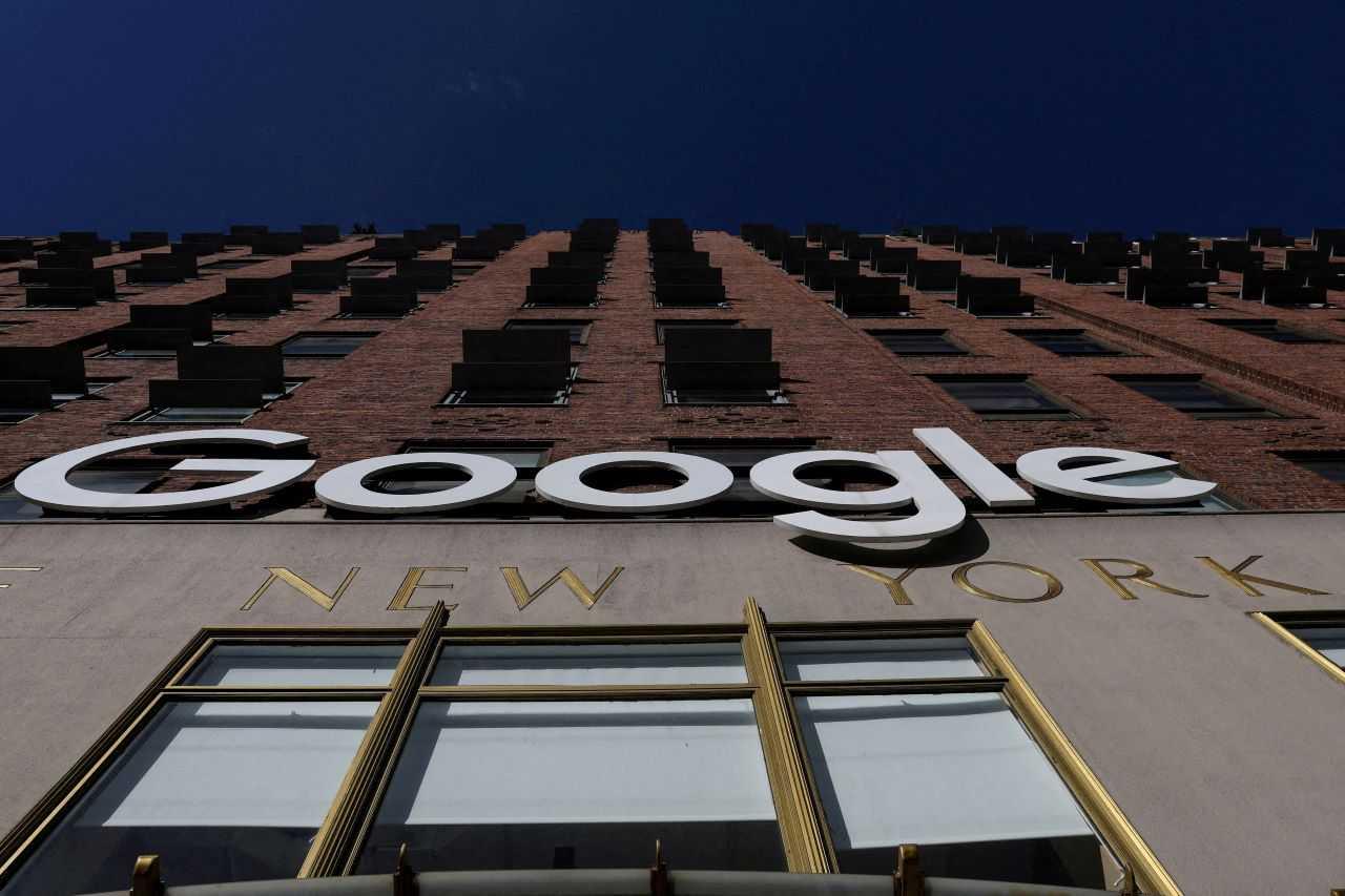 A Google logo is seen at the Google offices in the Chelsea section of New York City, US, Jan 20. Photo: Reuters