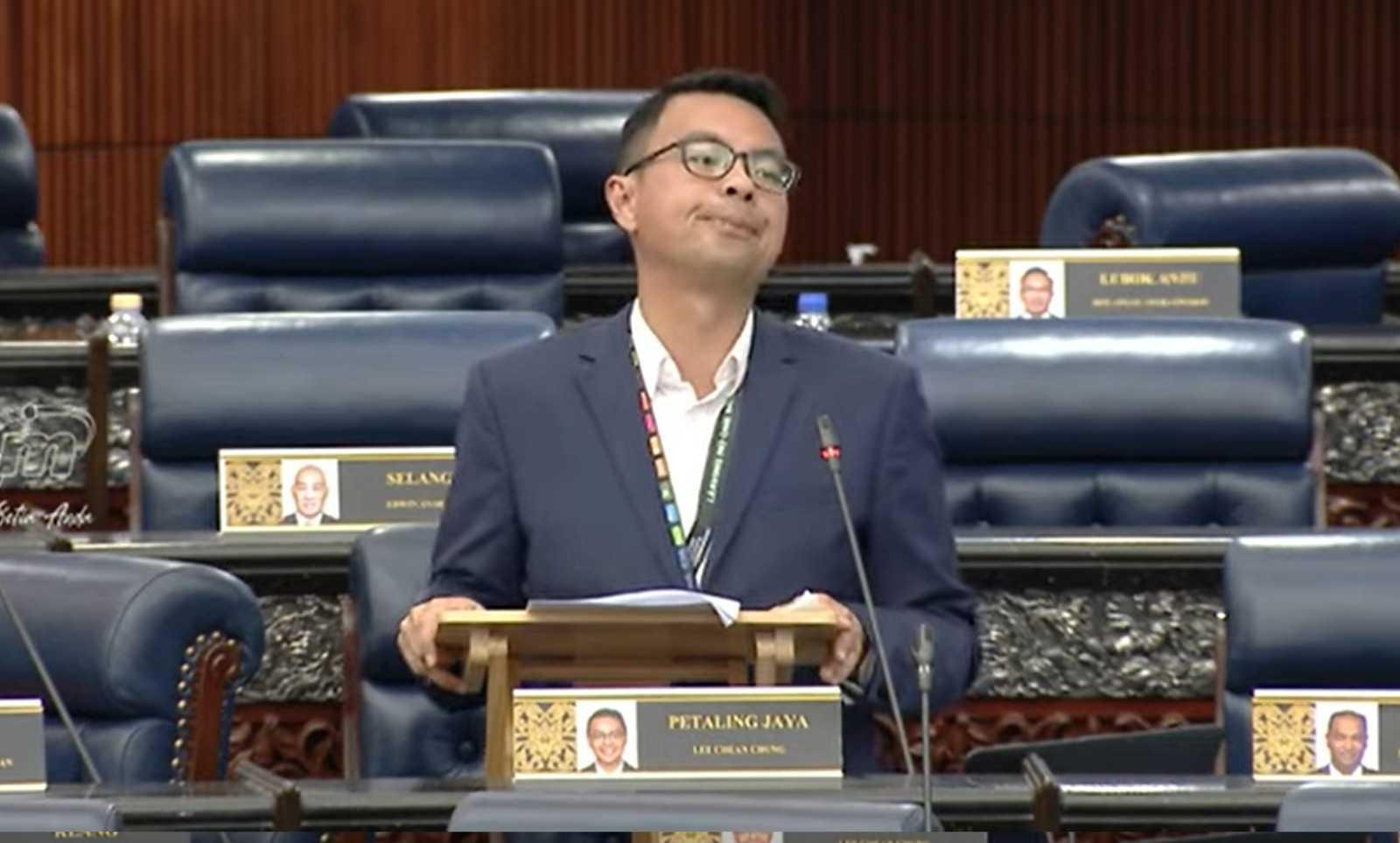 Ahli Parlimen Petaling Jaya Lee Chean Chung.