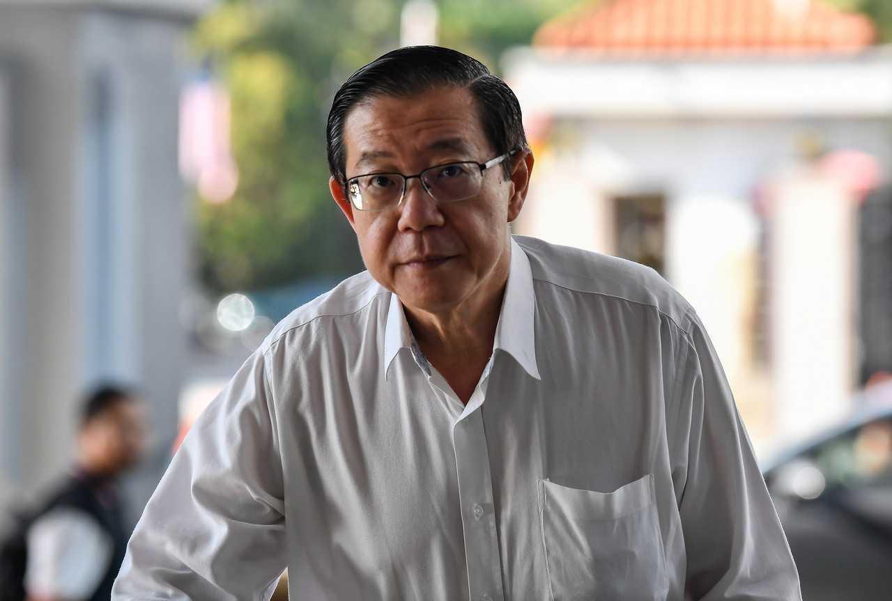 Former Penang chief minister Lim Guan Eng at the Kuala Lumpur court complex, Aug 28. Photo: Bernama
