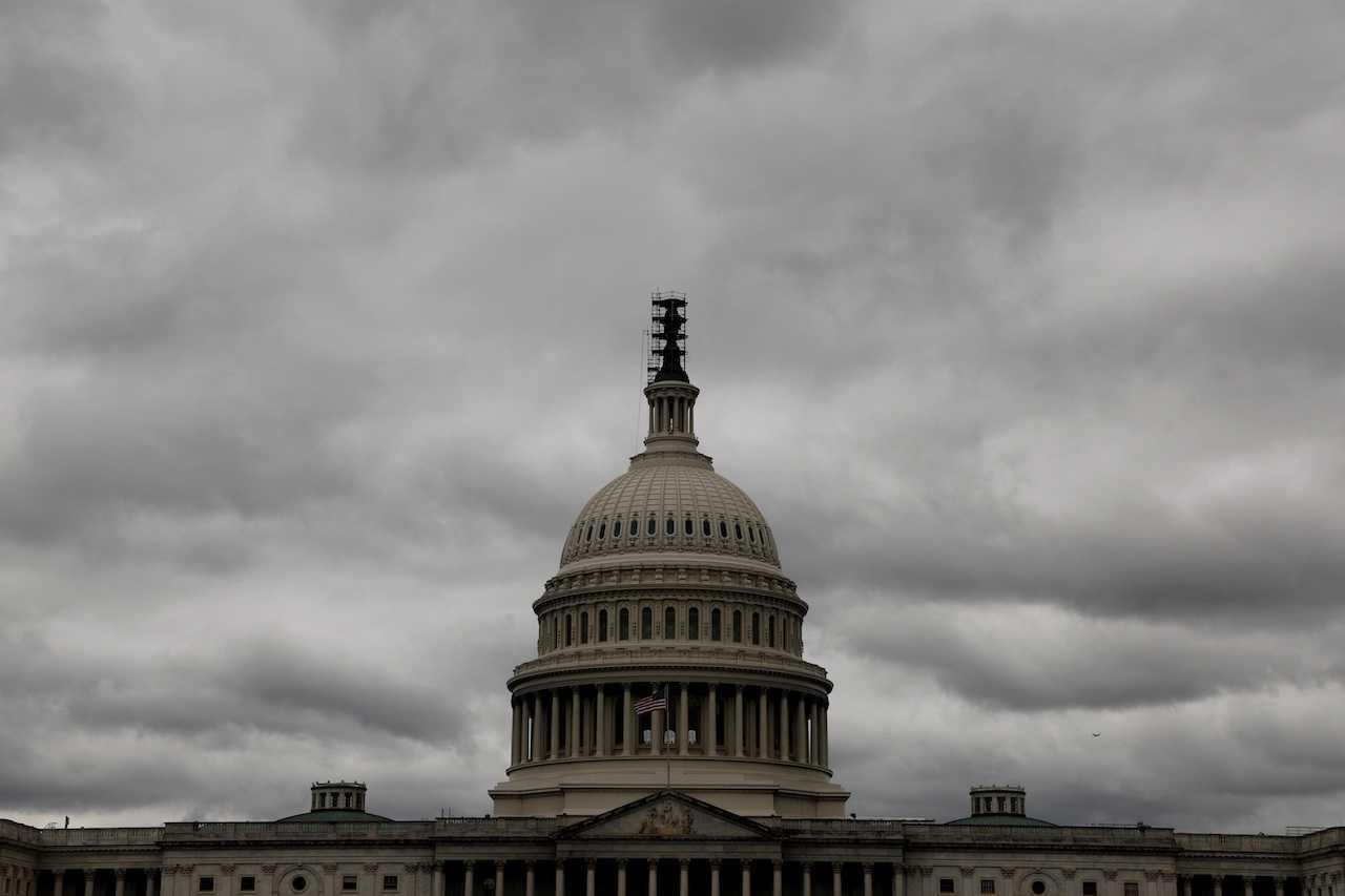 A general view of the US Capitol, where Congress will return to deal with a series of spending bills before funding runs out and triggers a partial US government shutdown, in Washington, Sept 25. Photo: Reuters
