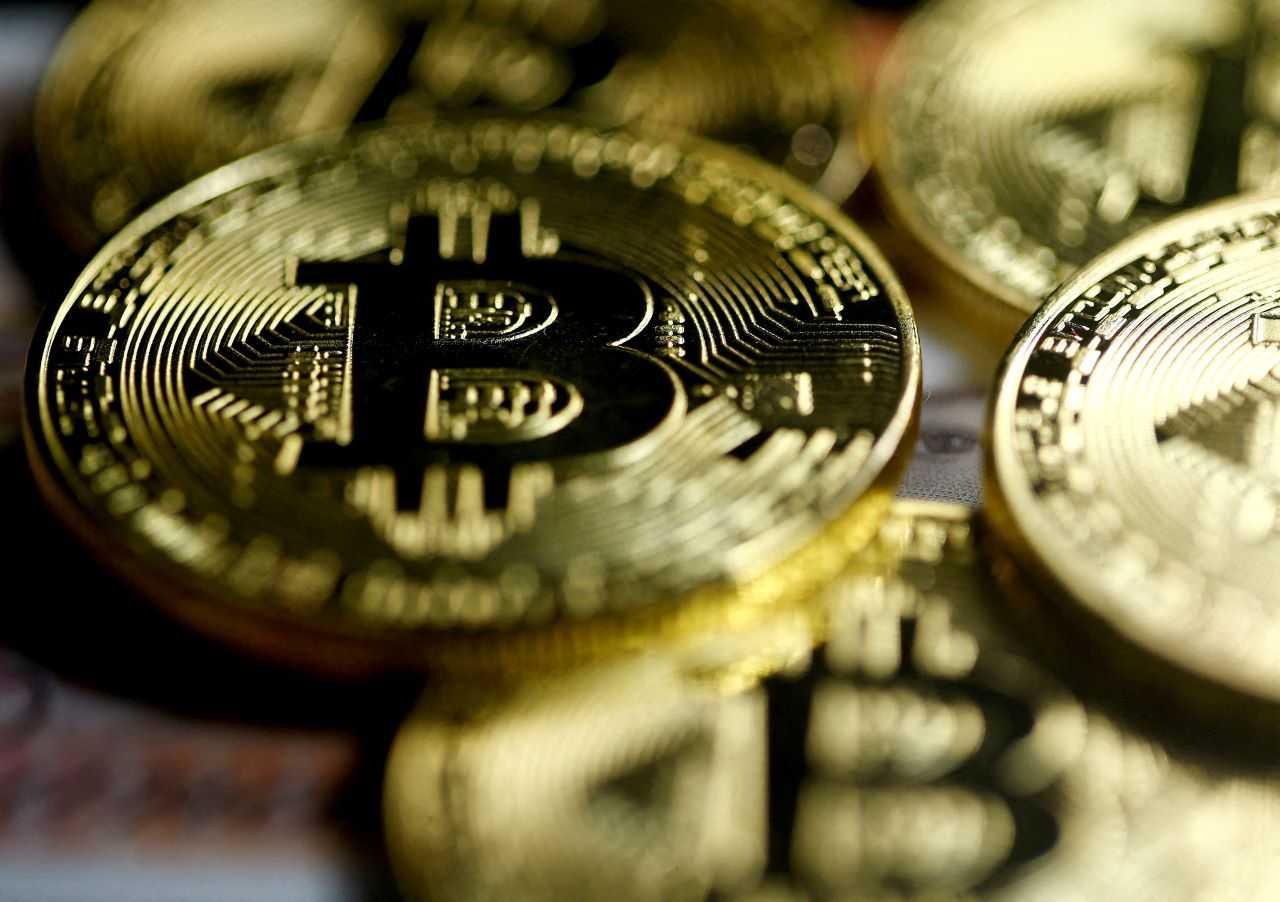 Bitcoins are seen in this illustration picture taken Sept 27, 2017. Photo: Reuters