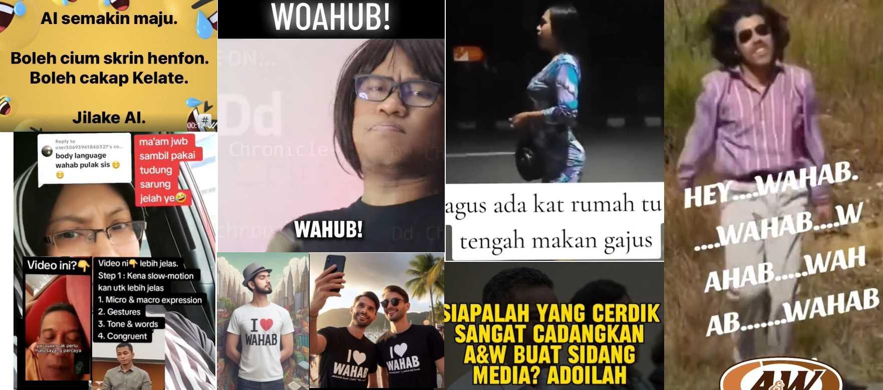 Examples of the memes which have flooded social media in the wake of a video clip showing former J-KOM chief Mohammad Agus Yusoff in a sexually charged video call.
