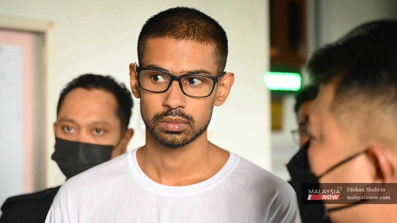 Yusoff Rawther at Kuala Lumpur court complex on Nov 12, 2024. He maintains that the items found in his car were planted by those harbouring a grudge against him, and has called on police to investigate several individuals.