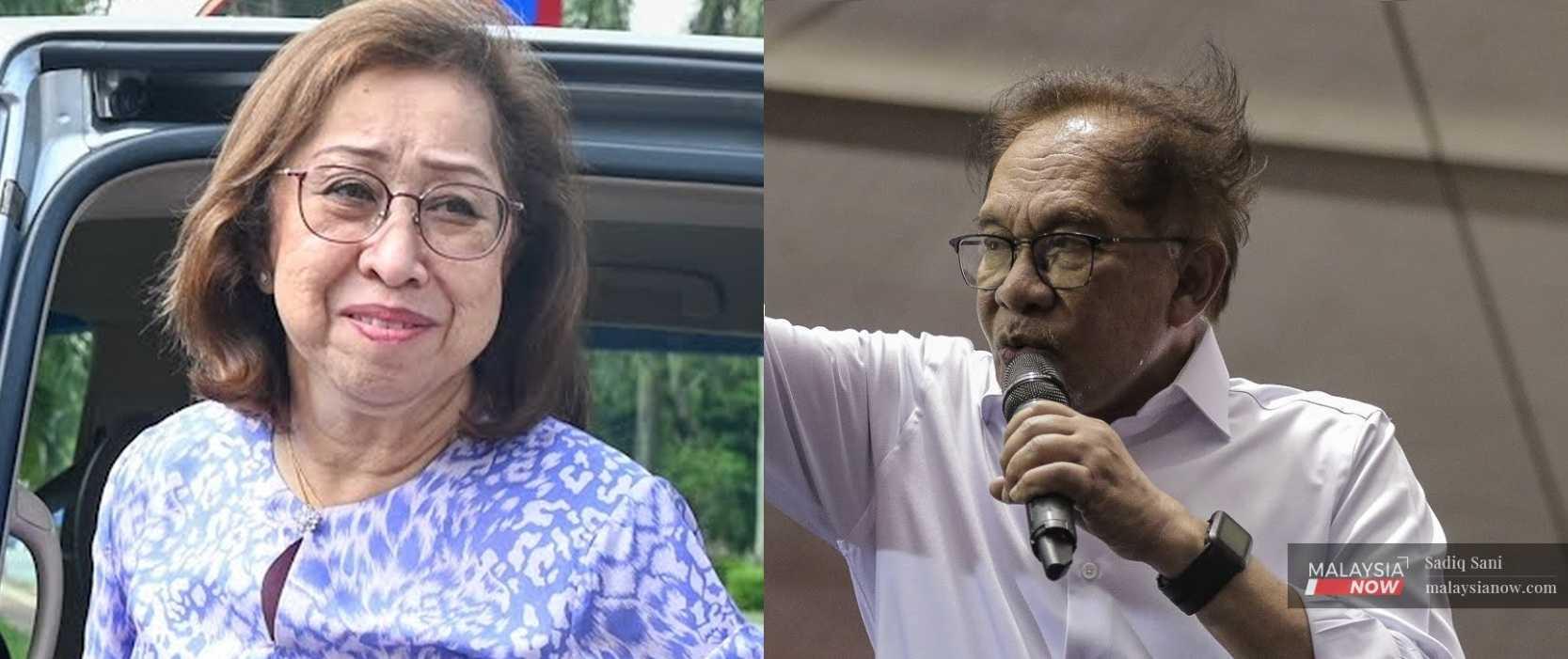 Naimah Khalid, the widow of Daim Zainuddin, says her late husband is still being targeted by Prime Minister Anwar Ibrahim.