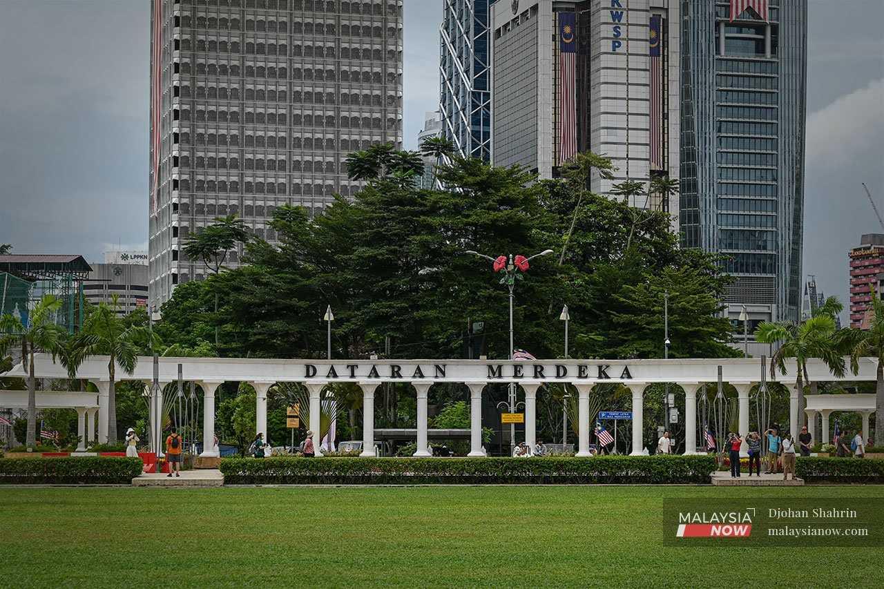 Dataran Merdeka in Kuala Lumpur has been the venue for many large opposition rallies in the past.