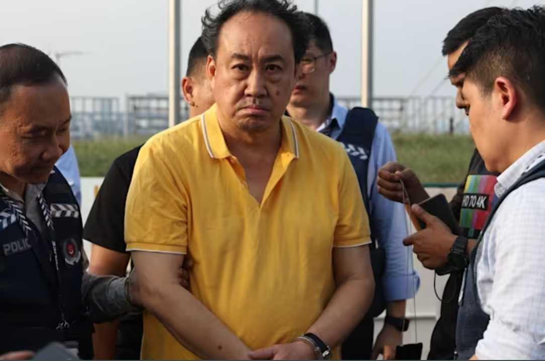 Lawyer and opposition politician Lim Tean on Aug 11, 2026, after he was handed over by Malaysian police to Singapore authorities.