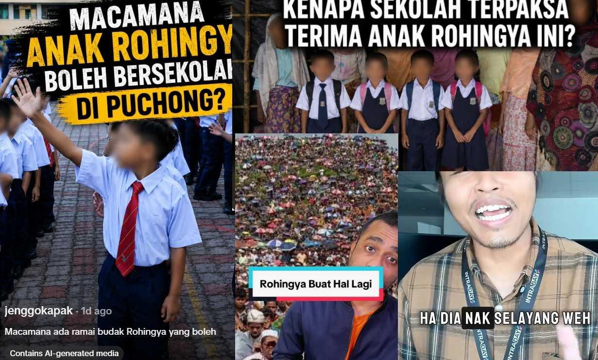 An online bot-driven campaign attacking Rohingya refugees has now turned to migrant children attending schools.