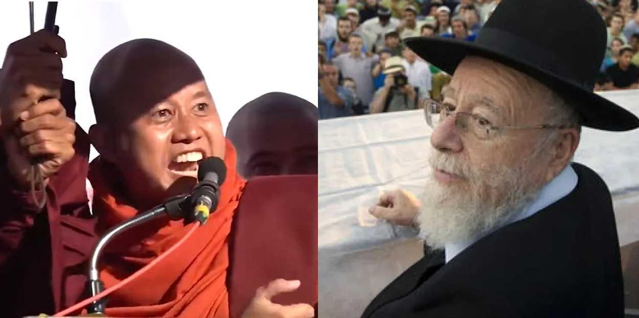Sami ekstremis Ashin Wirathu memperalatkan agama untuk membangkitkan sentimen anti-Rohingya, sama seperti yang dilakukan Rabbi Israel Dov Lior dalam usahanya mengusir rakyat Palestin.