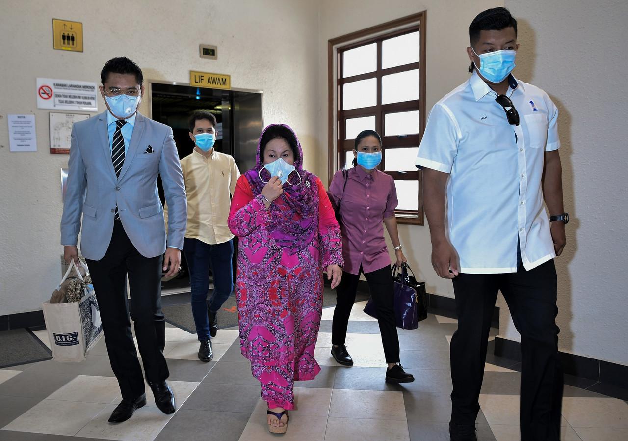 Rosmah Mansor, the wife of former prime minister Najib Razak, at the High Court in August. Photo: Bernama