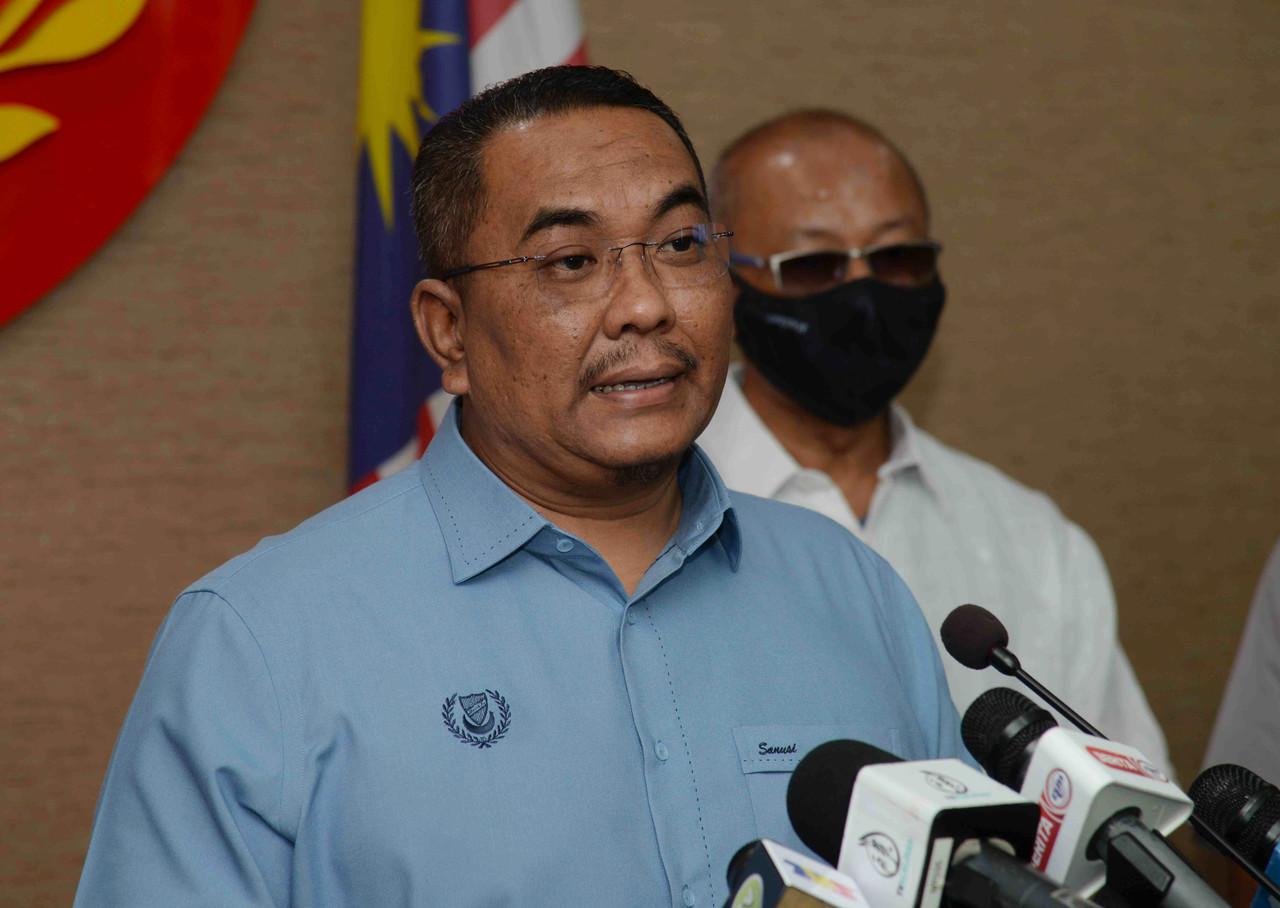 Kedah Menteri Besar Muhammad Sanusi Md Nor at a press conference after an event in Kota Setar on Sept 14. Photo: Bernama